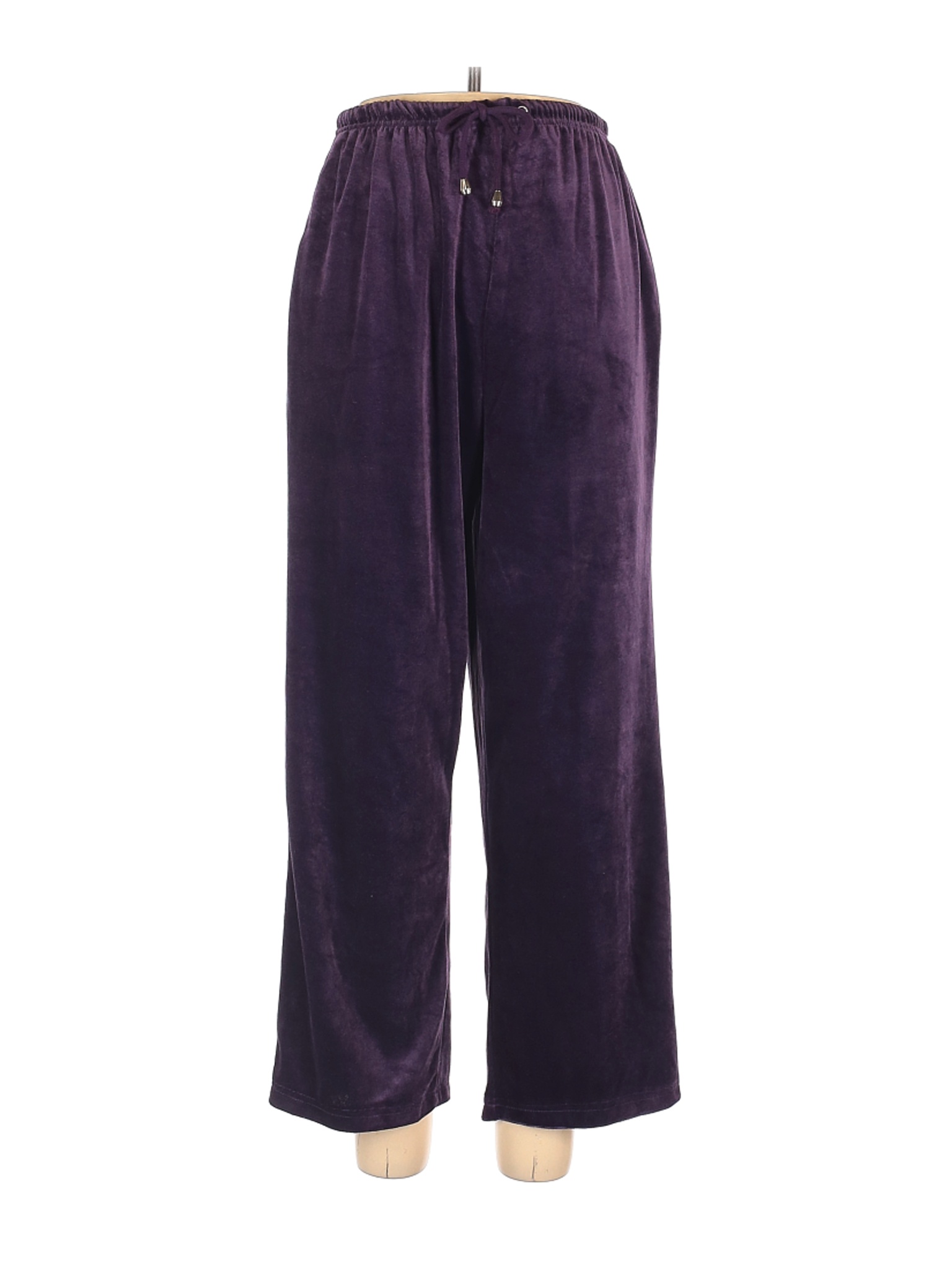 purple velour pants