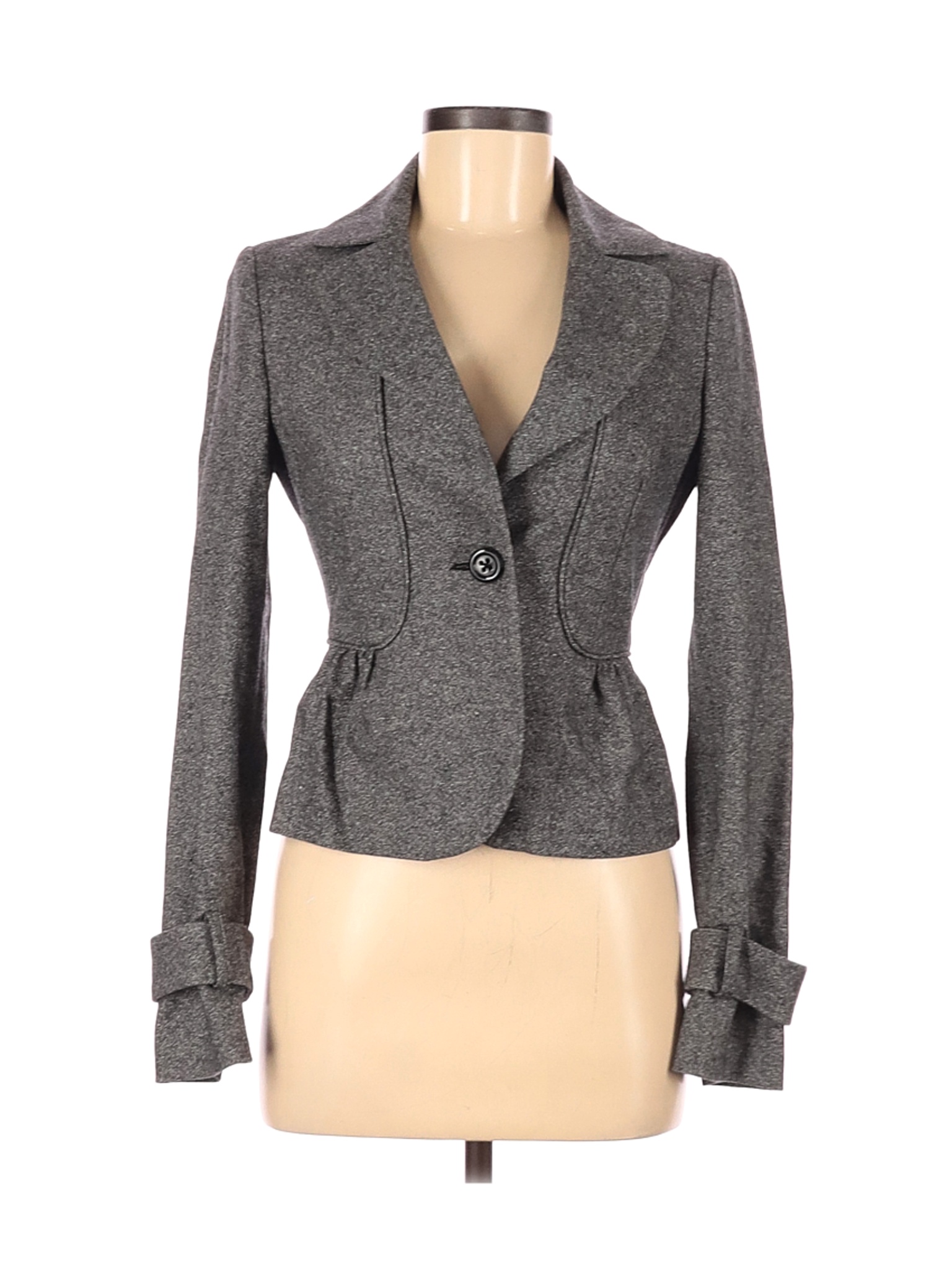 United Colors Of Benetton Women Gray Wool Blazer 40 eur | eBay
