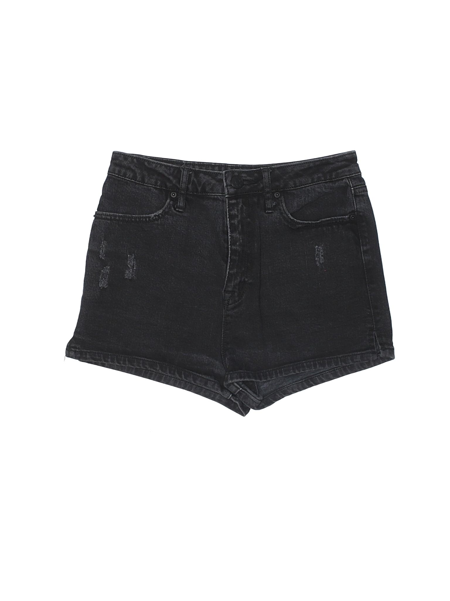 BDG Women Black Denim Shorts 27W | eBay