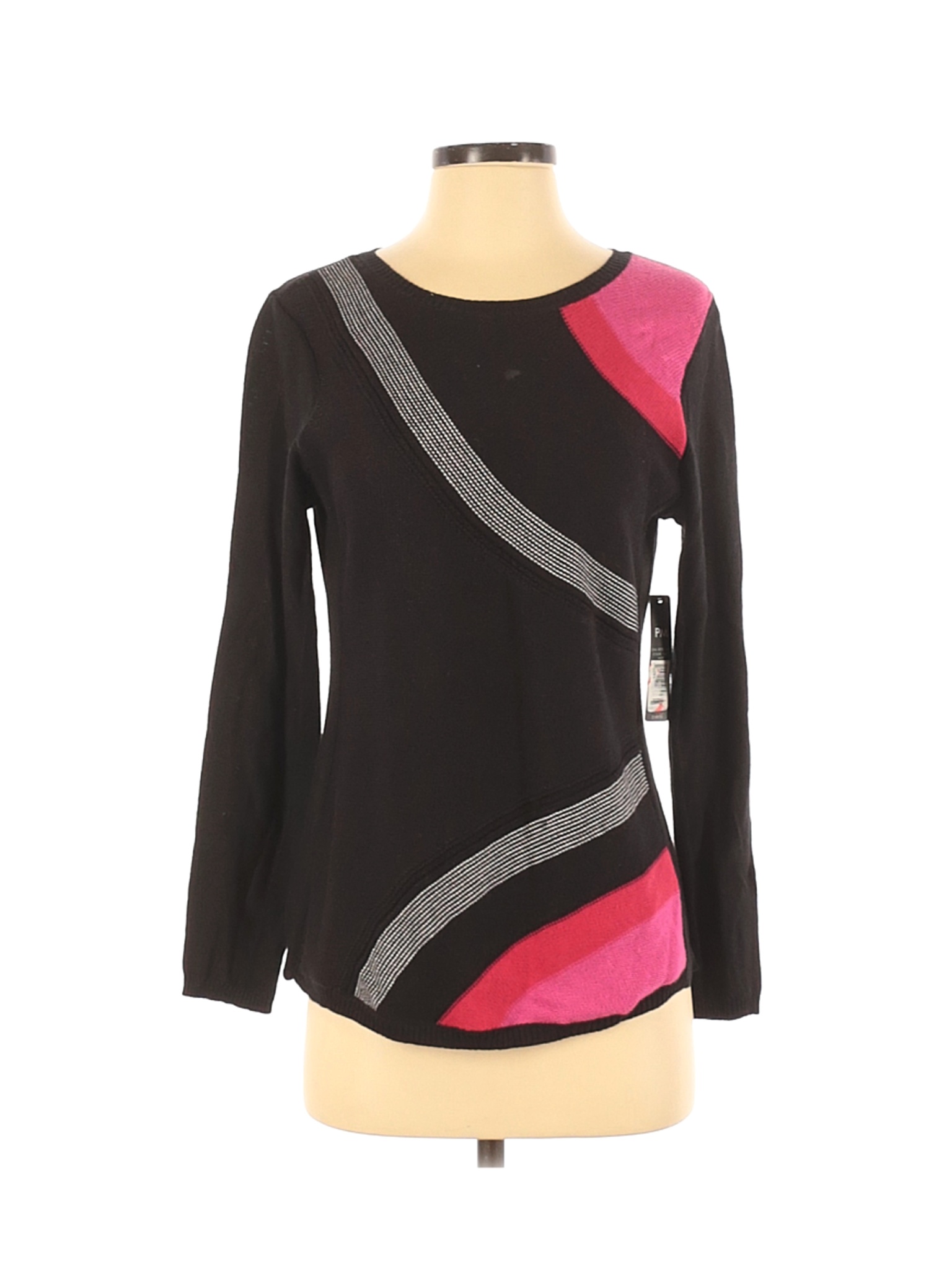 NWT Nic + Zoe Women Black Pullover Sweater M Petites | eBay