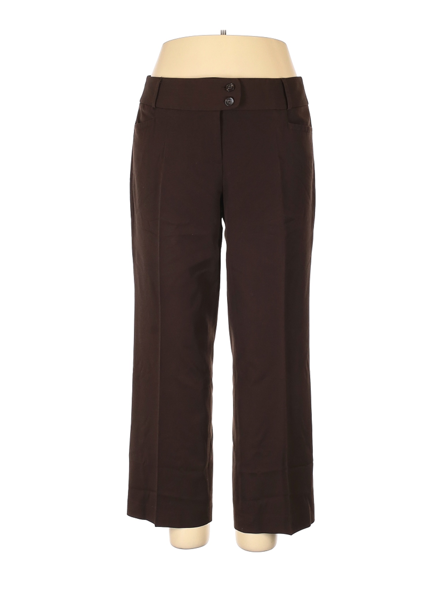 Rafaella Studio Women Brown Casual Pants 14 | eBay