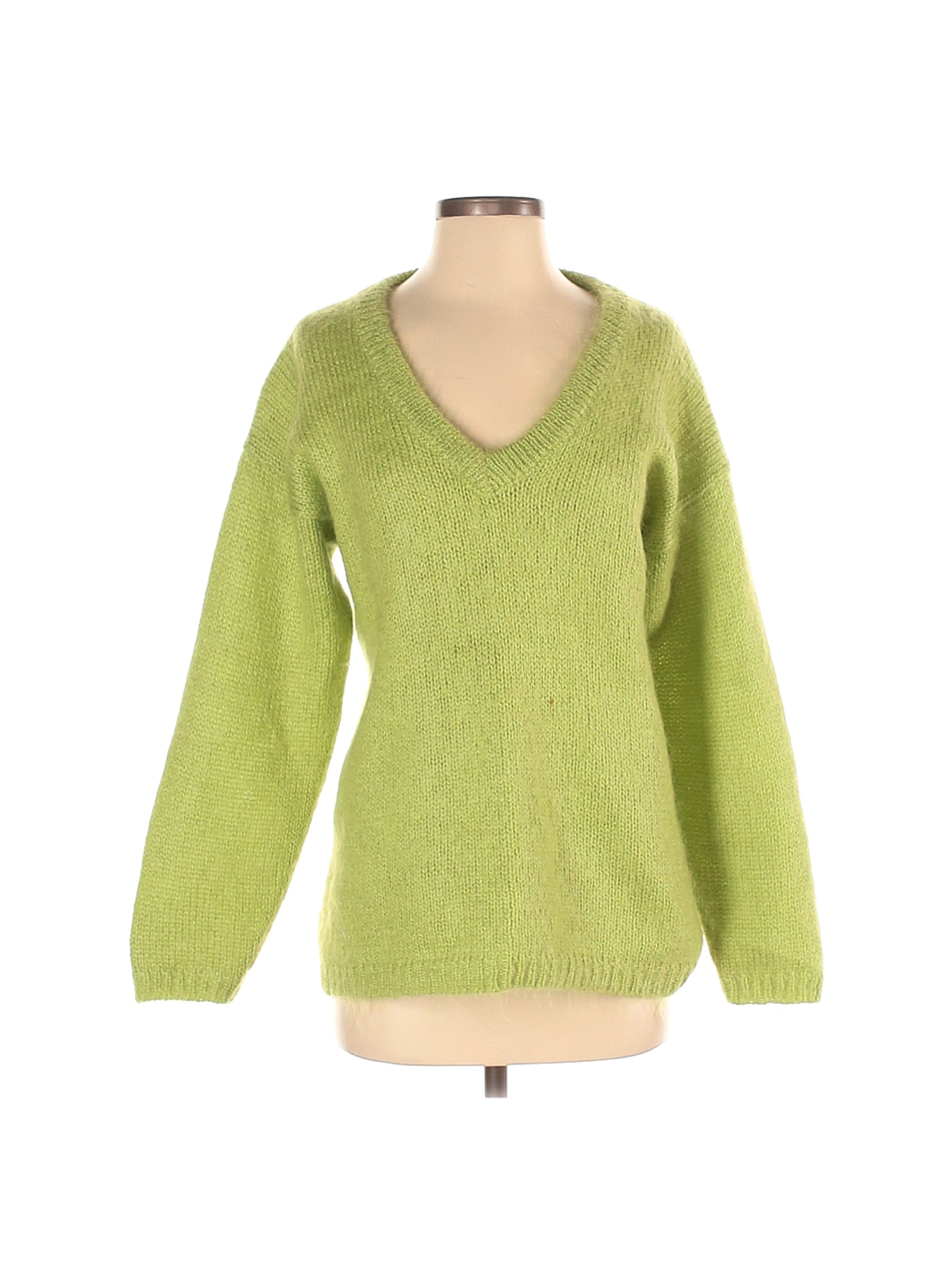 green wool sweater womens