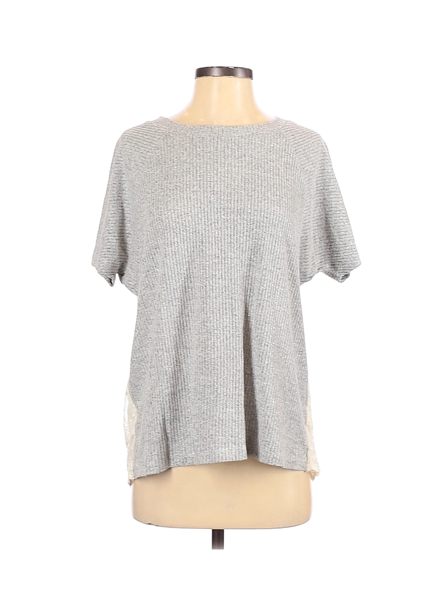 Others Follow Women Gray Short Sleeve Top S | eBay