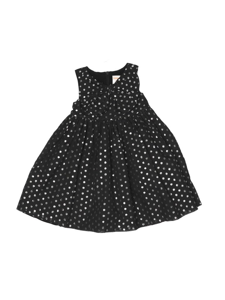 Gymboree 100% Polyester Polka Dots Black Dress Size 2T - 21% off | thredUP