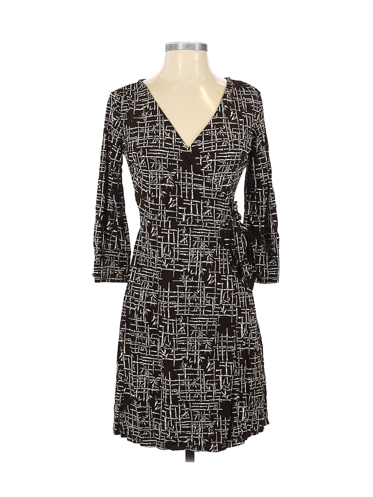 Ann Taylor Women Brown Casual Dress 2 Petites | eBay