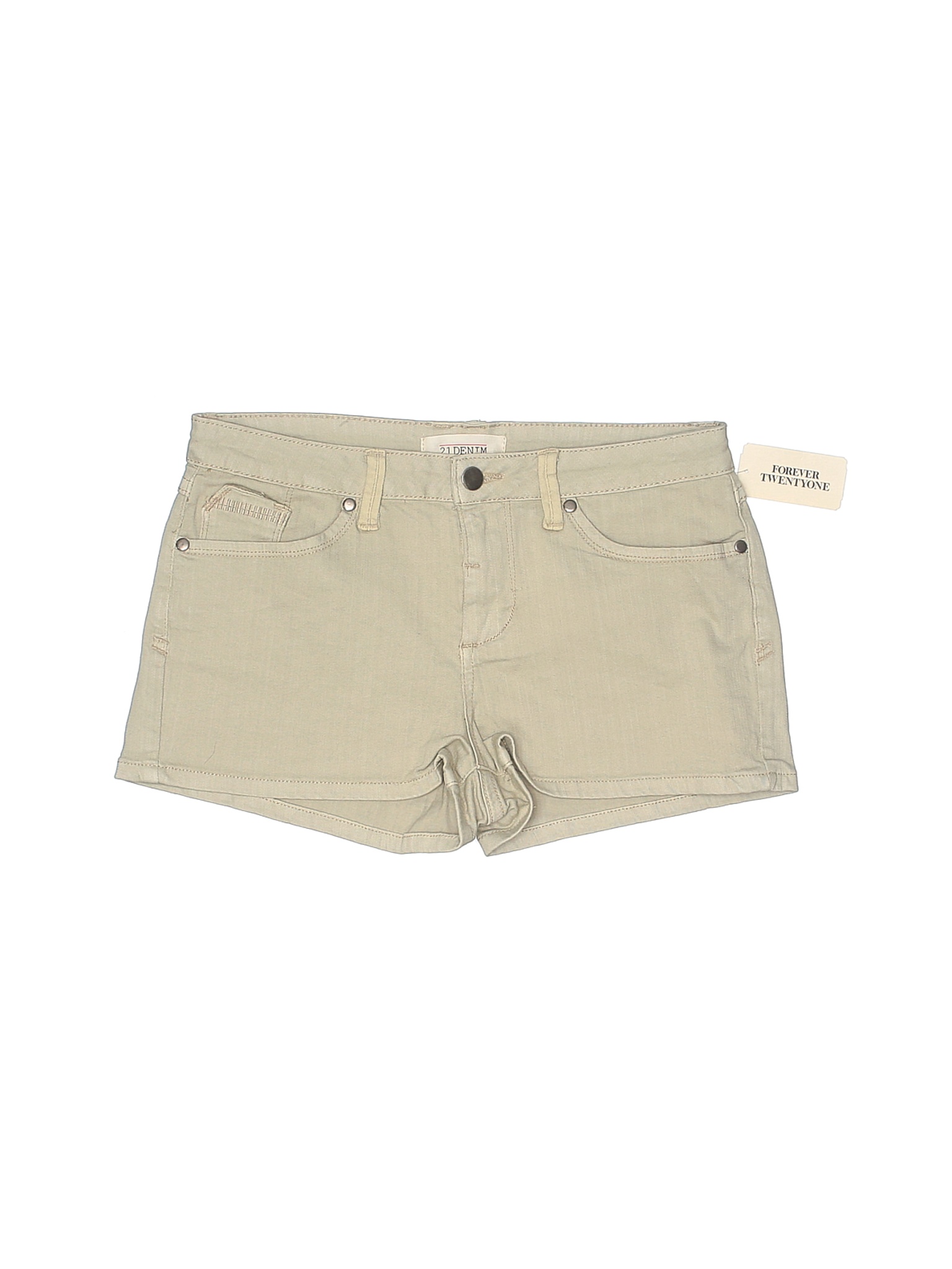 NWT 2.1 DENIM Women Brown Denim Shorts 29W | eBay