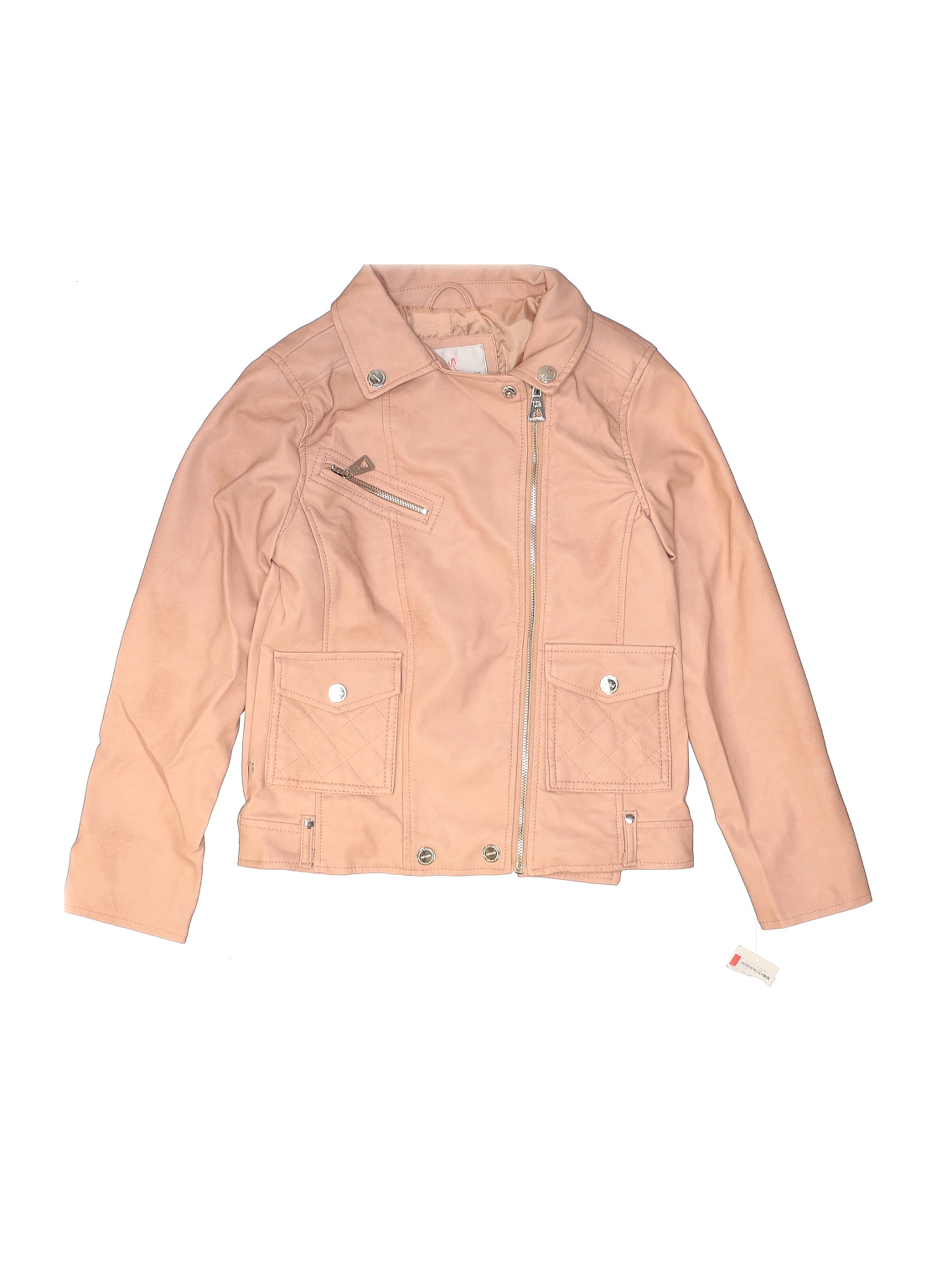 NWT Urban Republic Girls Pink Faux Leather Jacket 14 | eBay