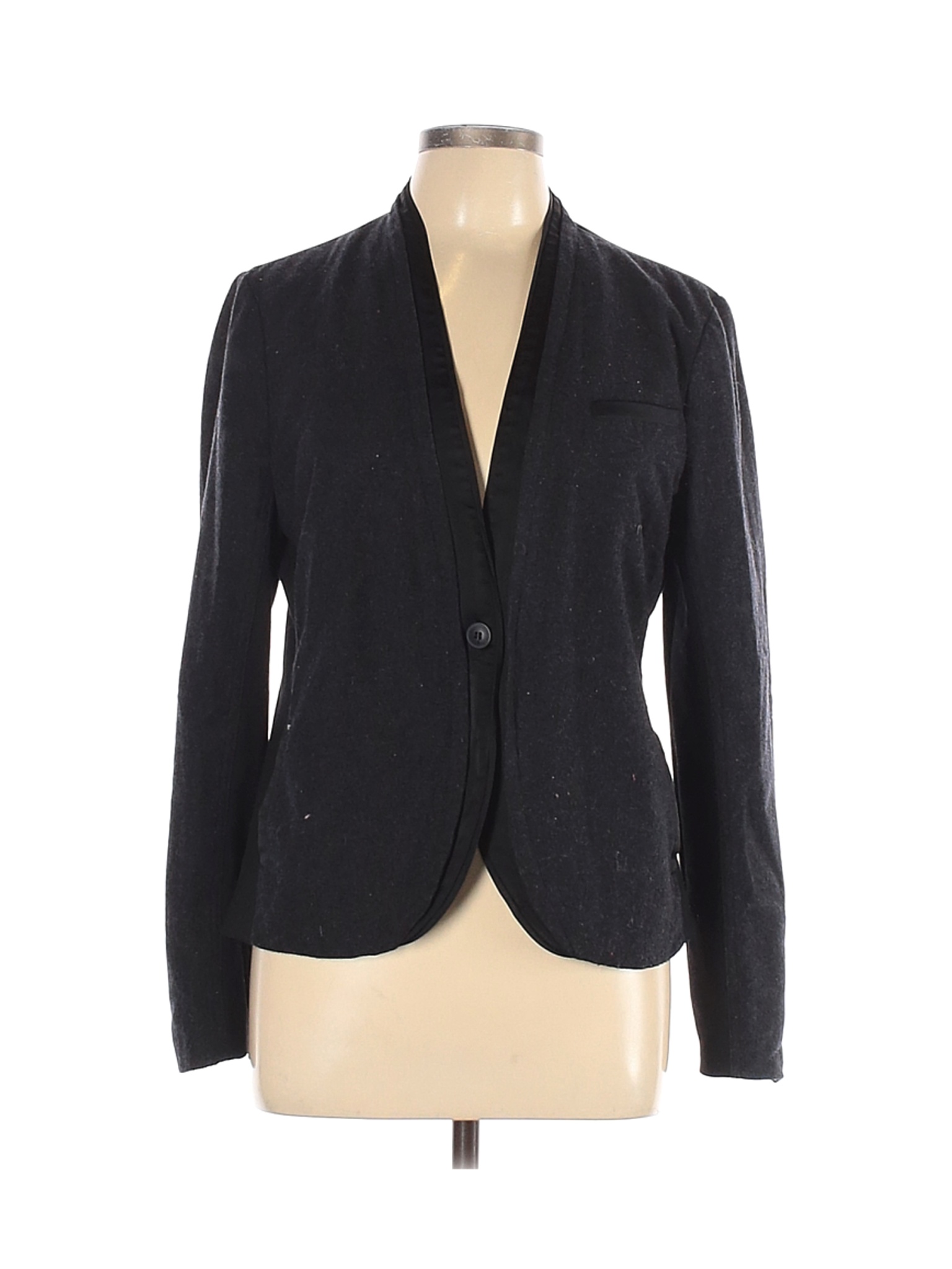 Simply Vera Vera Wang Women Black Wool Blazer L | eBay