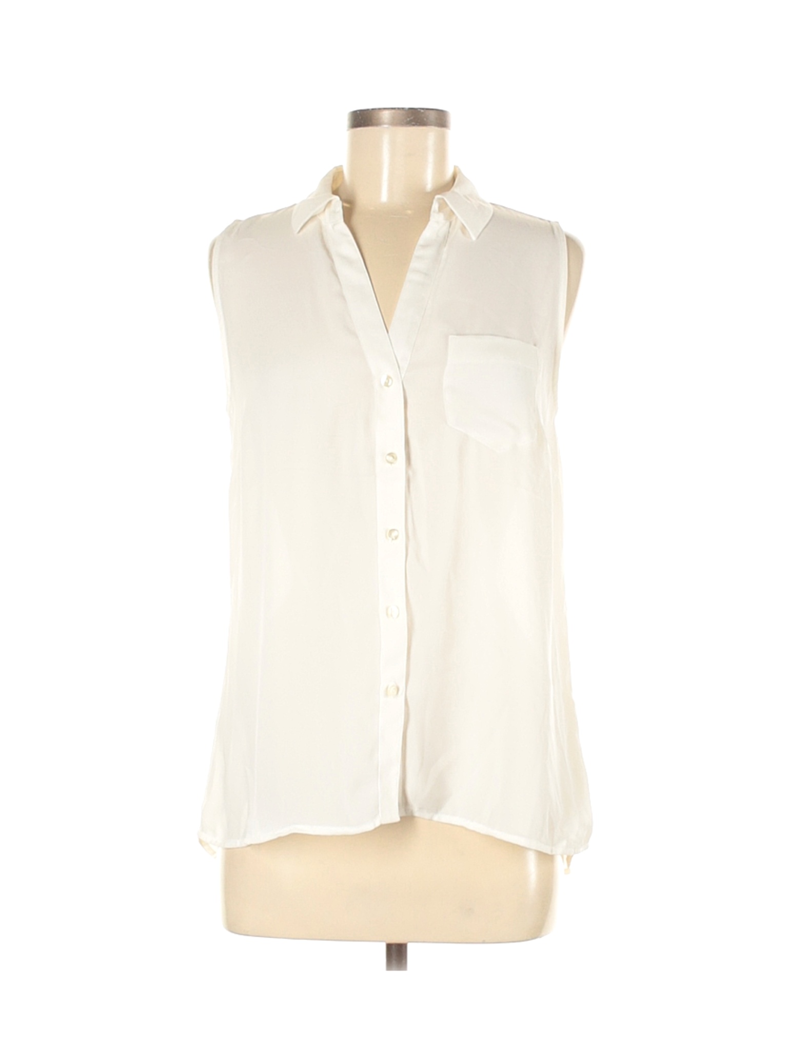 The Limited Women Ivory Short Sleeve Blouse M | eBay