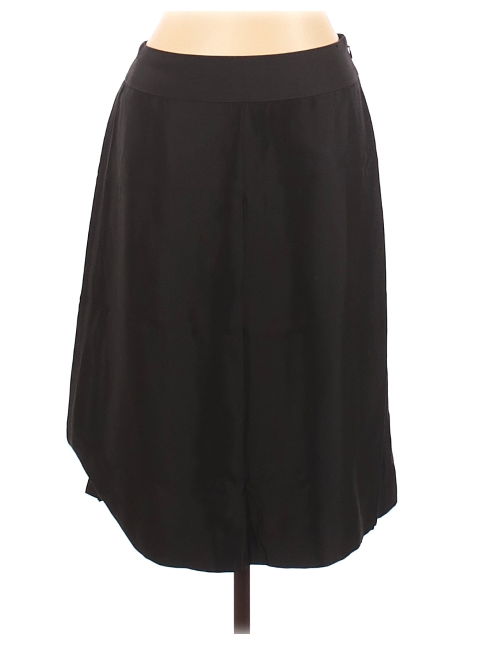 Ann Taylor Women Black Silk Skirt 10 | eBay