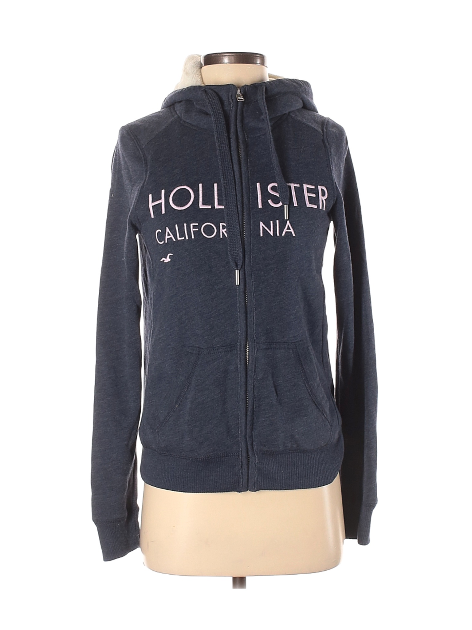 Hollister Women Blue Zip Up Hoodie XS | eBay