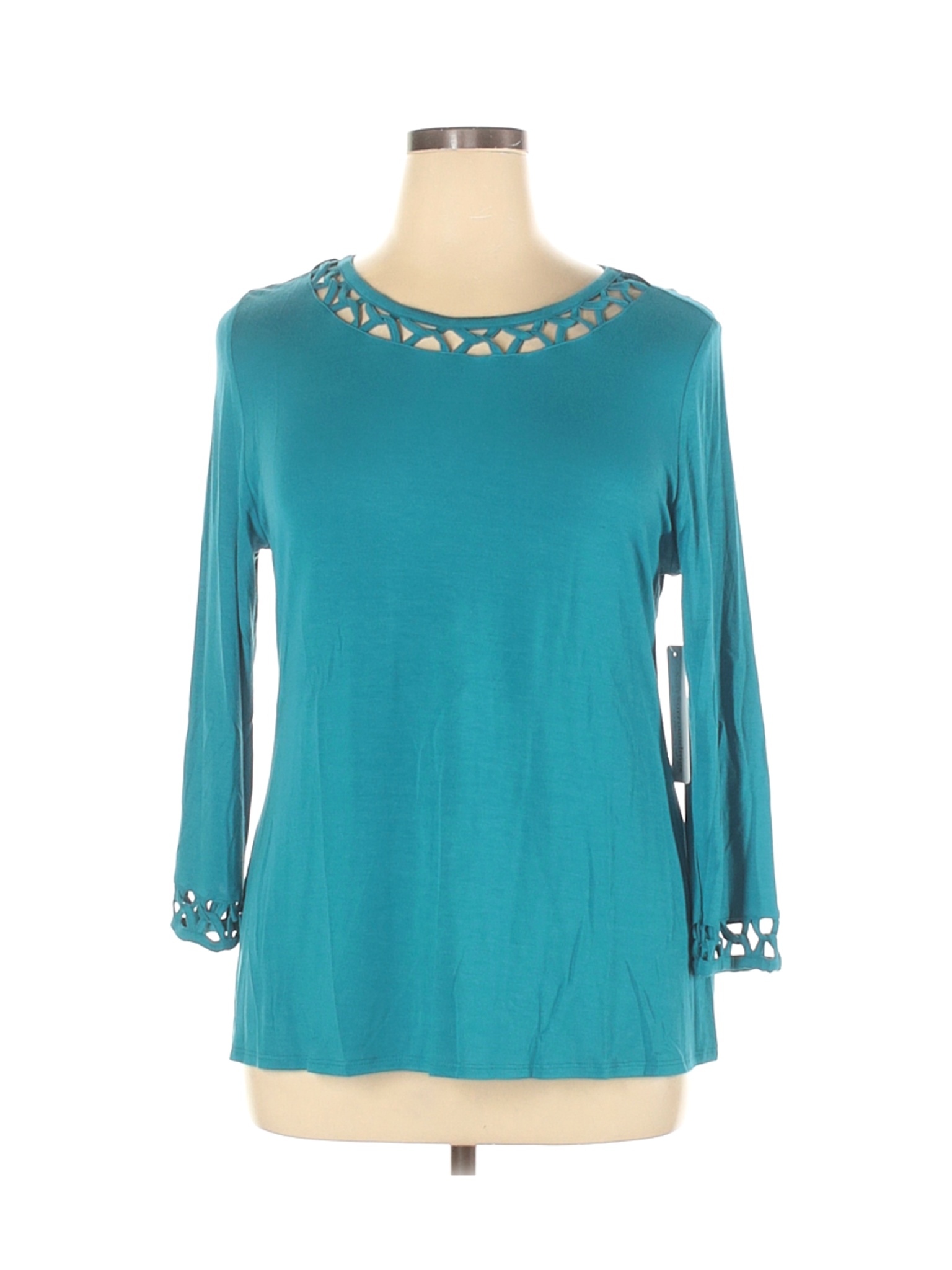 NWT Soft Surroundings Women Green Long Sleeve Top XL | eBay