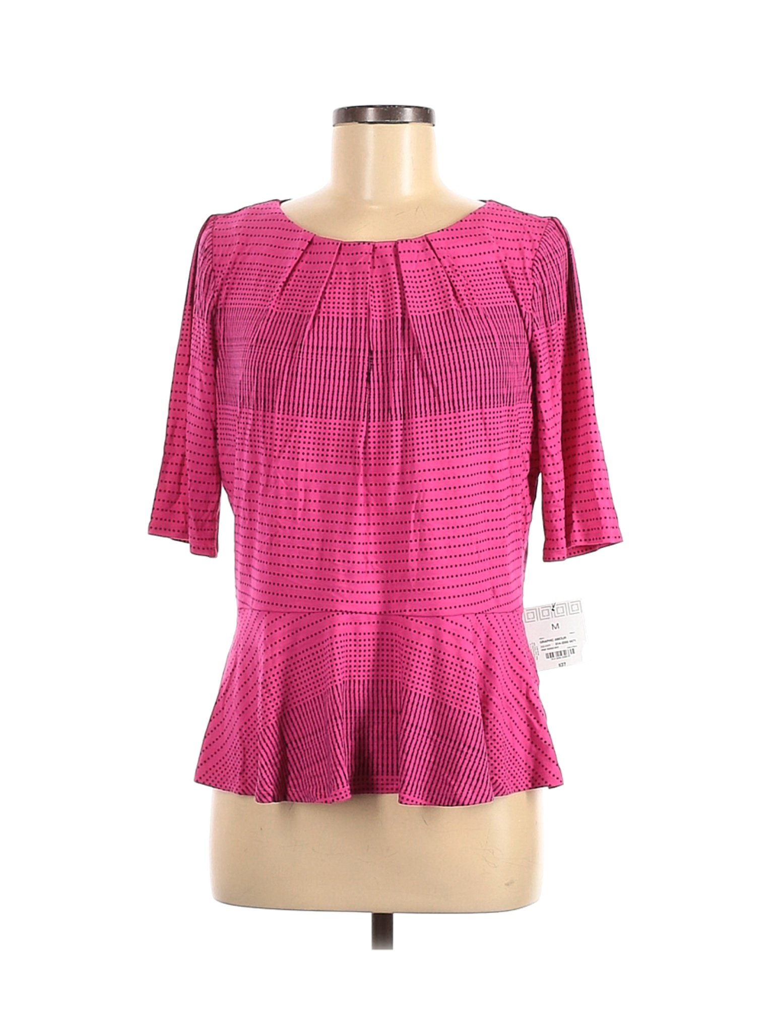 NWT Liz Claiborne Women Pink Short Sleeve Top M | eBay