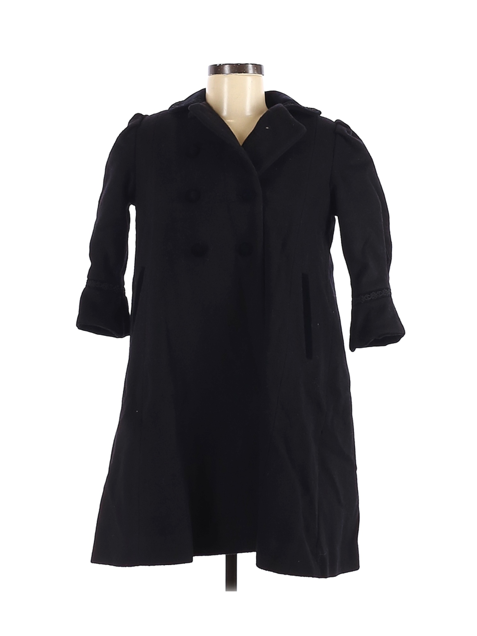 Rothschild Women Black Wool Coat 7 | eBay