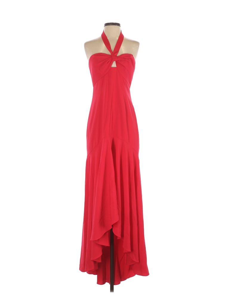Jill Jill Stuart 100% Polyester Solid Red Cocktail Dress Size 4 - 27% ...