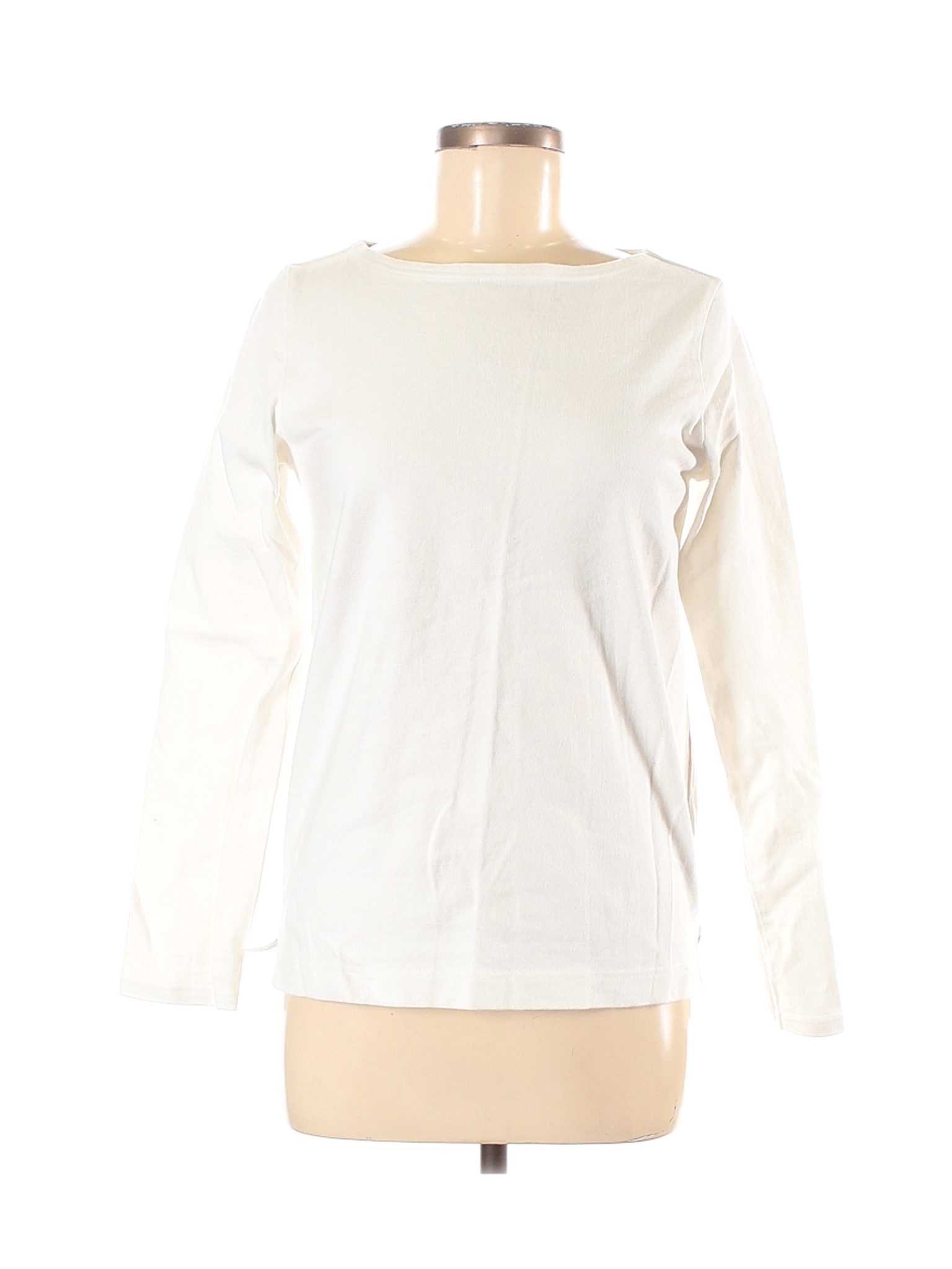 Unbranded Women White Long Sleeve T-Shirt M | eBay