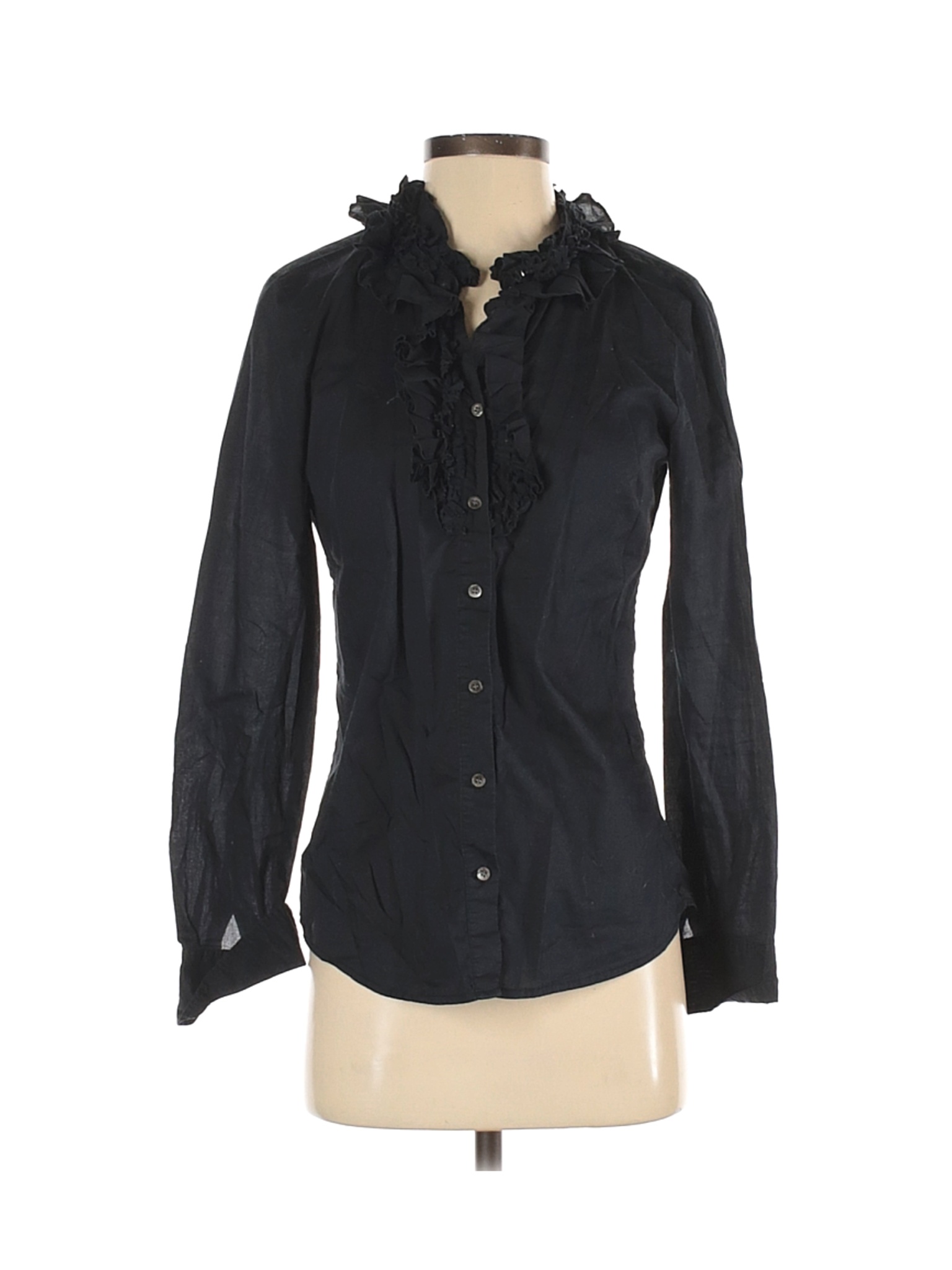 black button down women's shirt