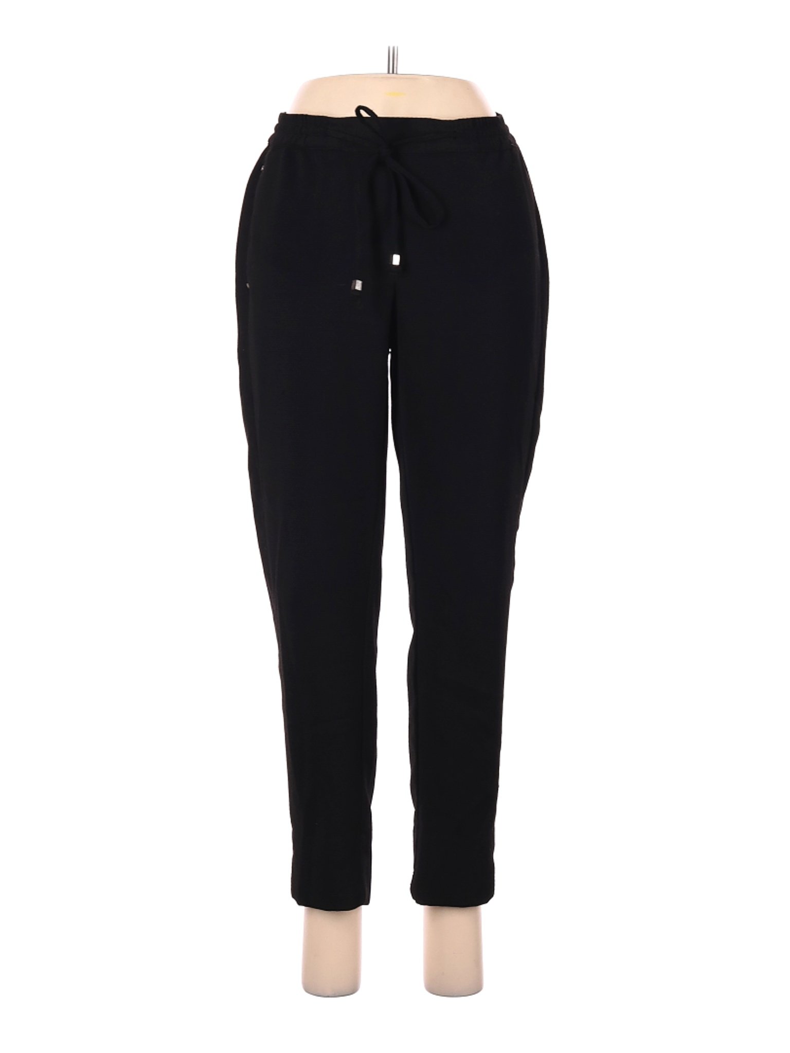 H&M Women Black Casual Pants 8 | eBay