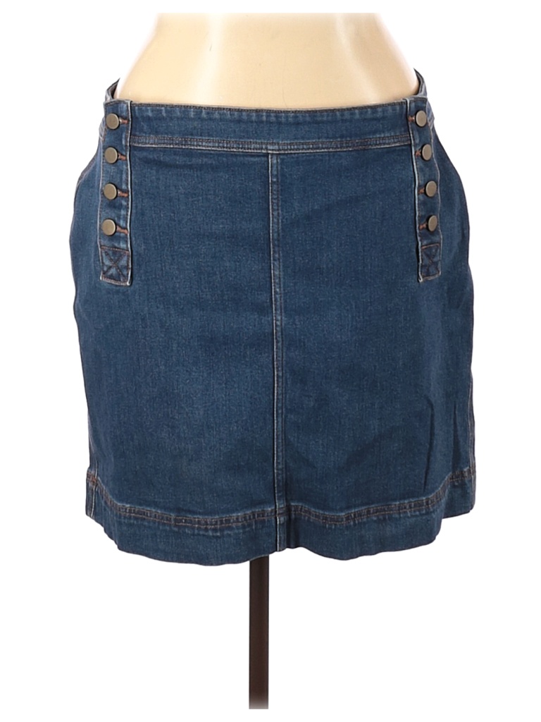 Ann Taylor LOFT Blue Denim Skirt Size 16 - photo 1