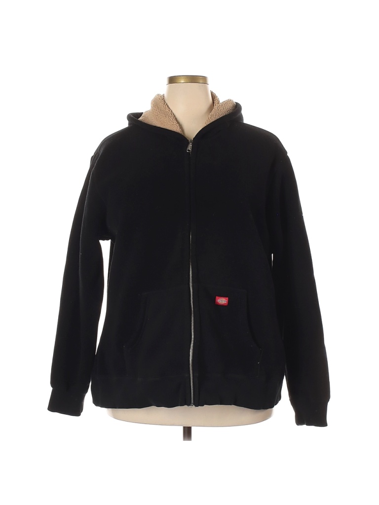 Dickies 100% Polyester Black Zip Up Hoodie Size 2X (Plus) - 60% off ...