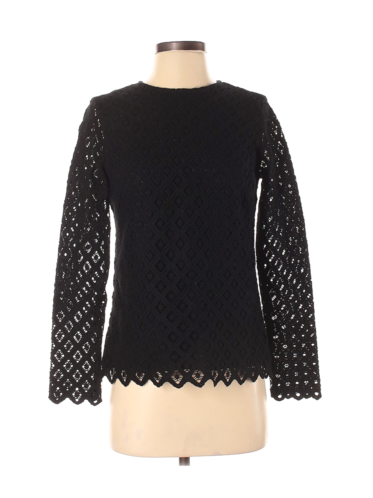 NWT J. McLaughlin Women Black Long Sleeve Blouse XS | eBay
