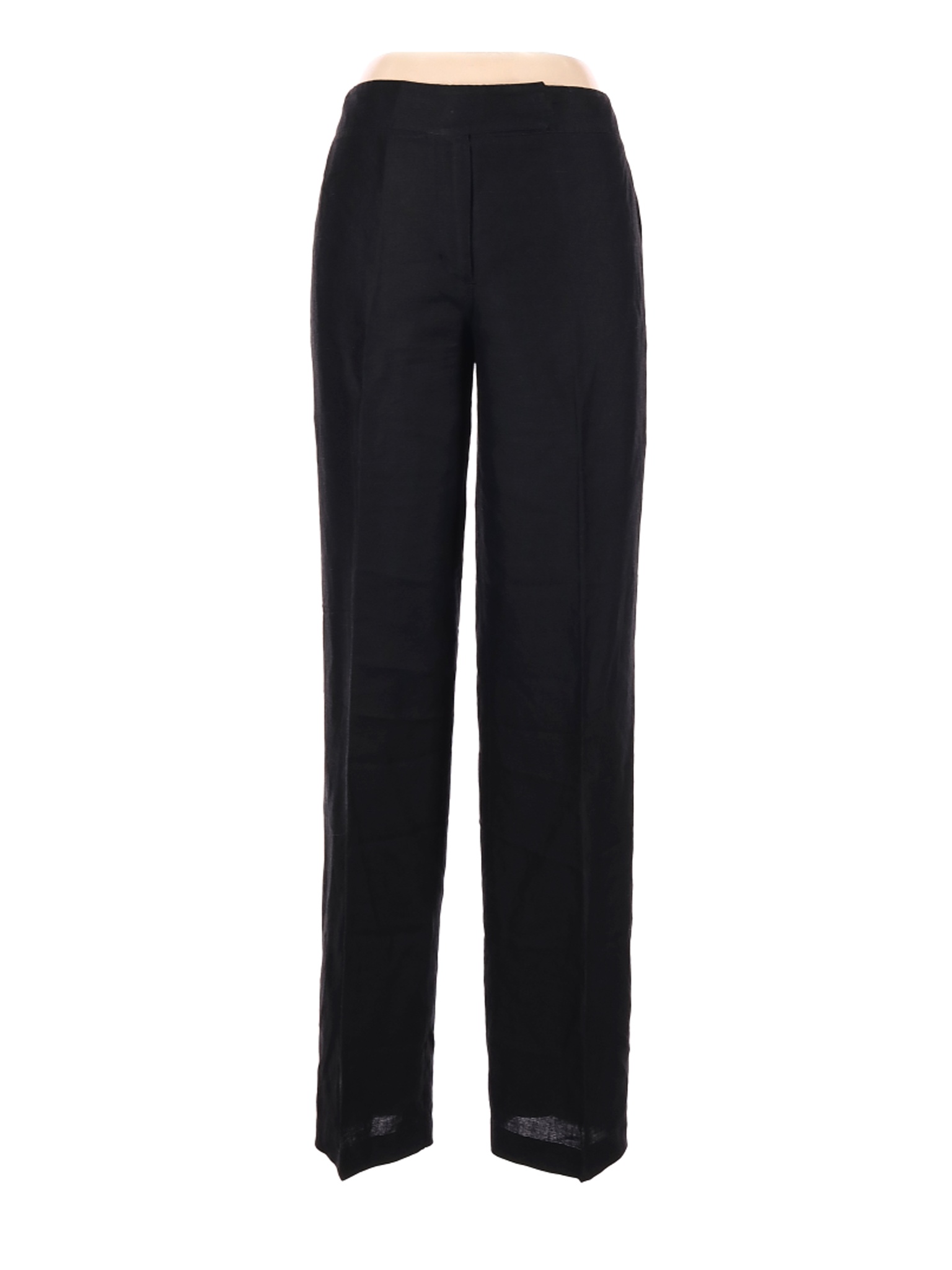 Debenhams Women Black Linen Pants 10 | eBay
