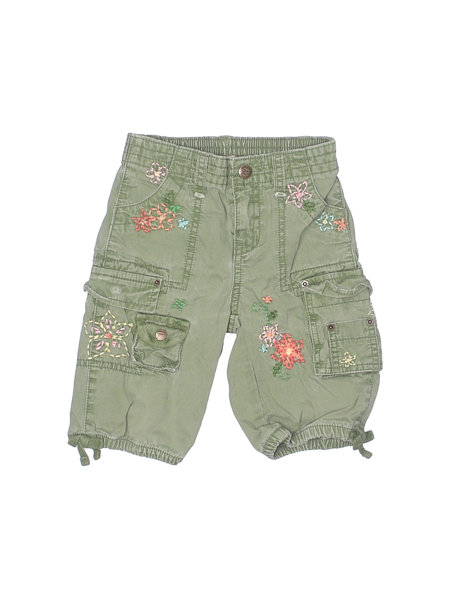 girls green cargo pants