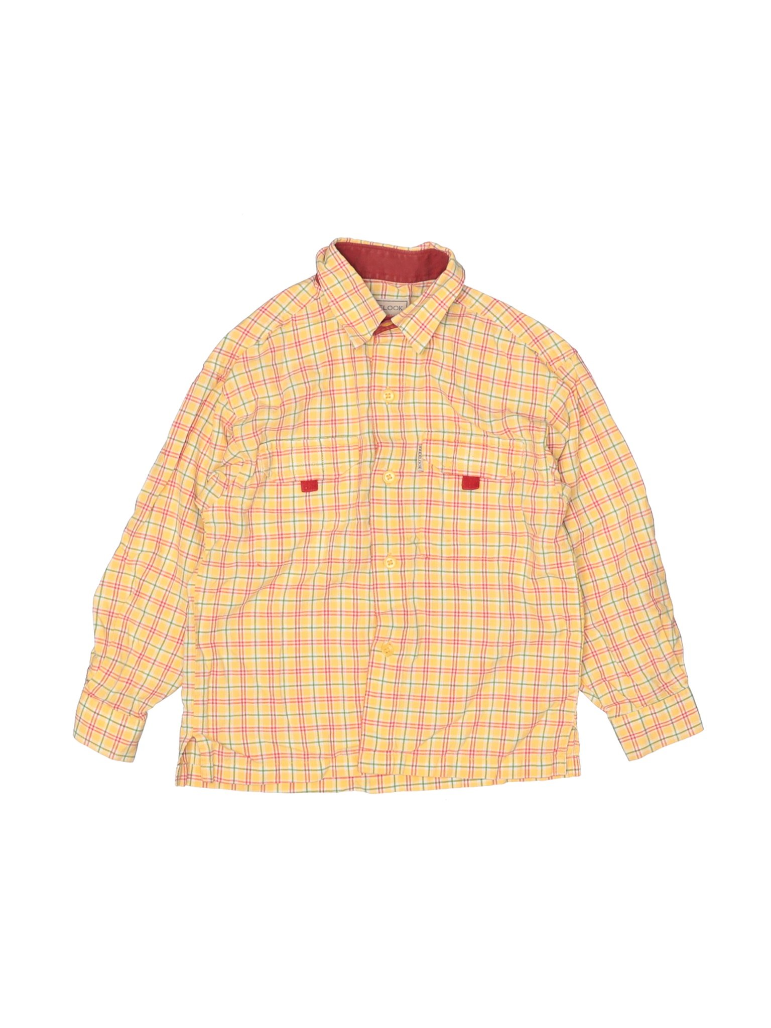 Assorted Brands Boys Yellow Long Sleeve Button-Down Shirt 6 | eBay