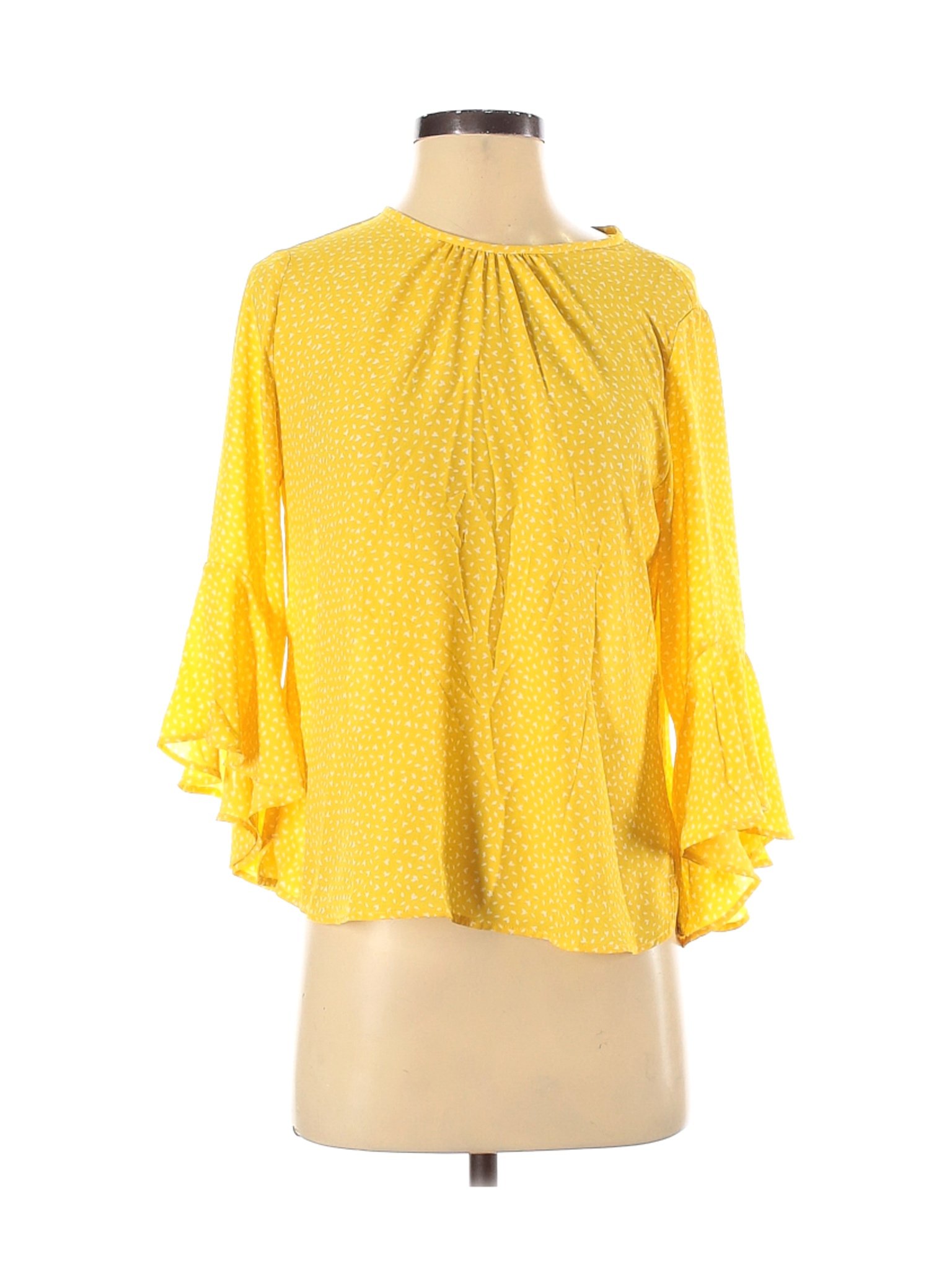 Banana Republic Women Yellow Long Sleeve Blouse XS | eBay