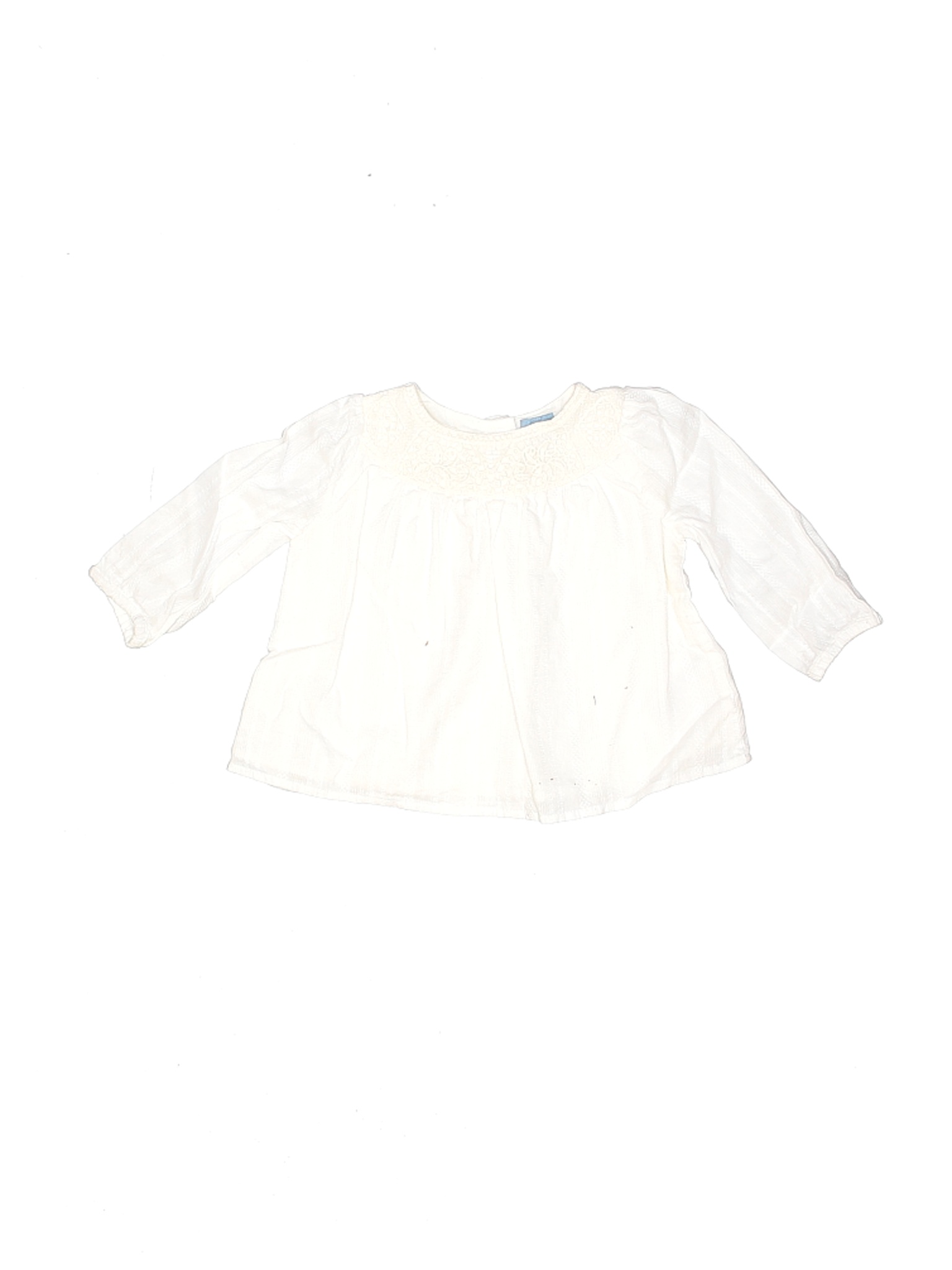 Baby Gap Girls Ivory Long Sleeve Blouse 3-6 Months | eBay