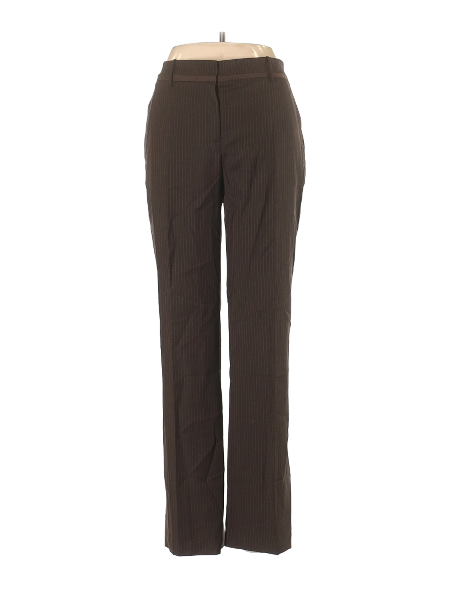 Faconnable Women Brown Wool Pants 8 | eBay