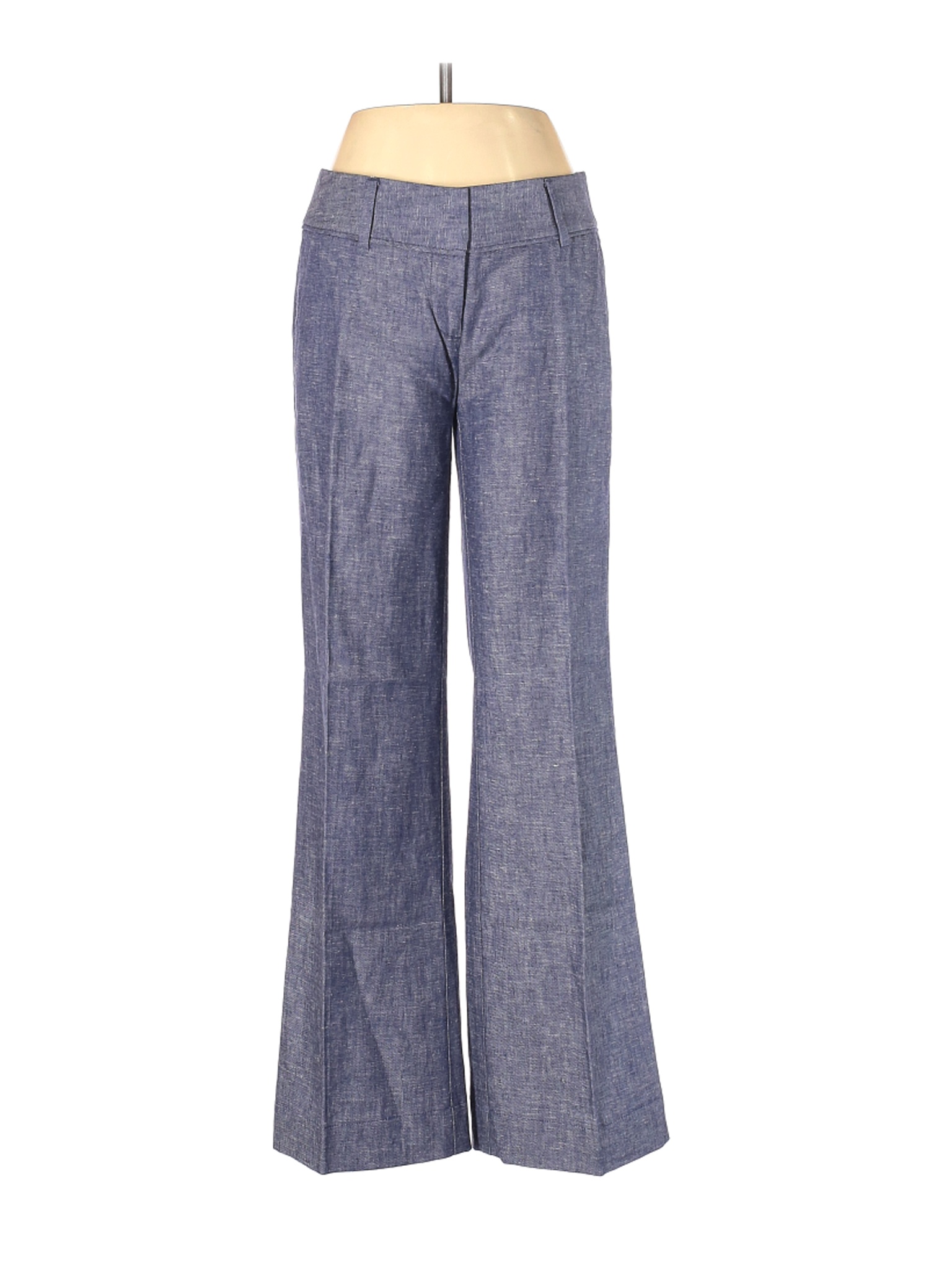 Ann Taylor LOFT Women Blue Linen Pants 0 | eBay