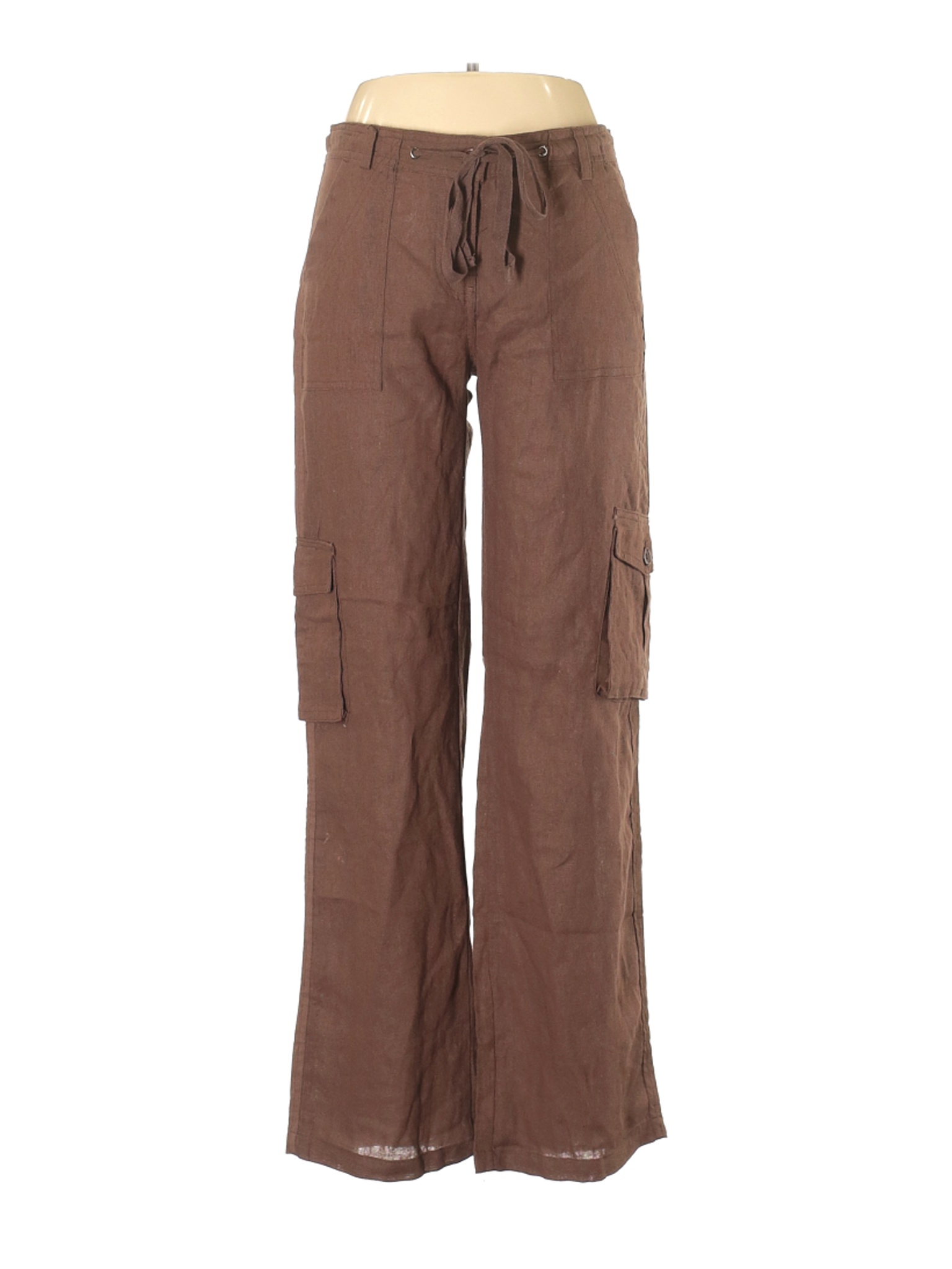 brown linen pants