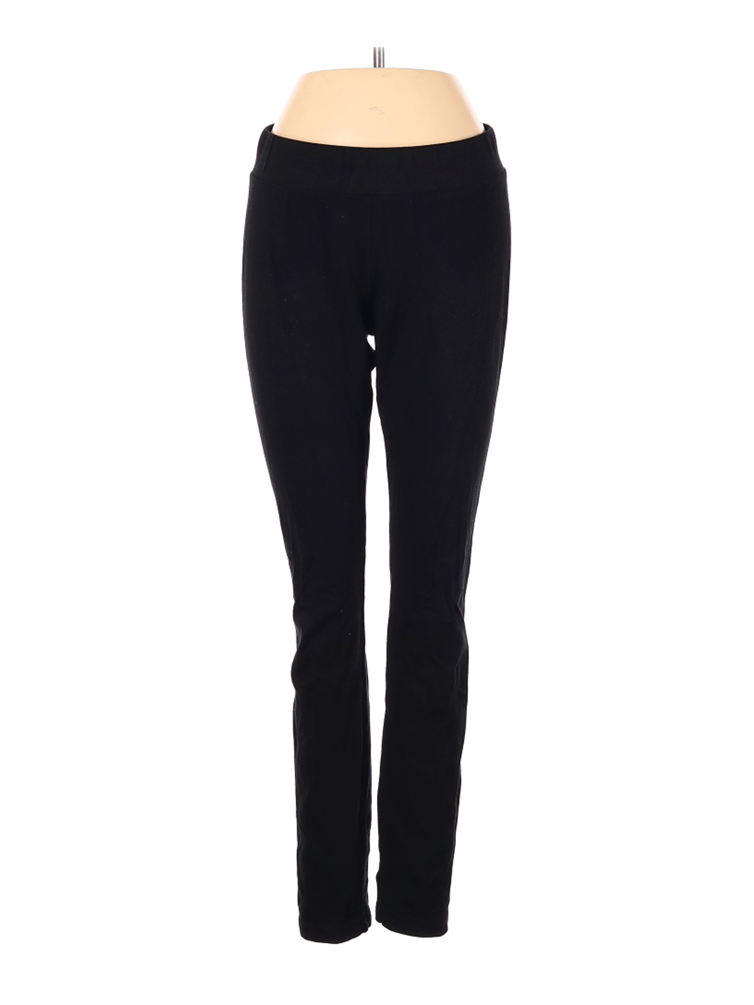 Solid Knee Length Short Spandex Yoga Leggings 3 Pack, Black, Brown, Navy,  Fit Size 0-12 / XS-L 