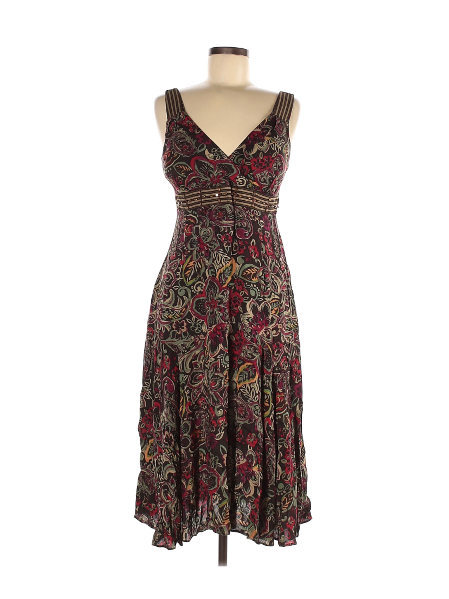 Madison Leigh Women Brown Casual Dress 8 | eBay