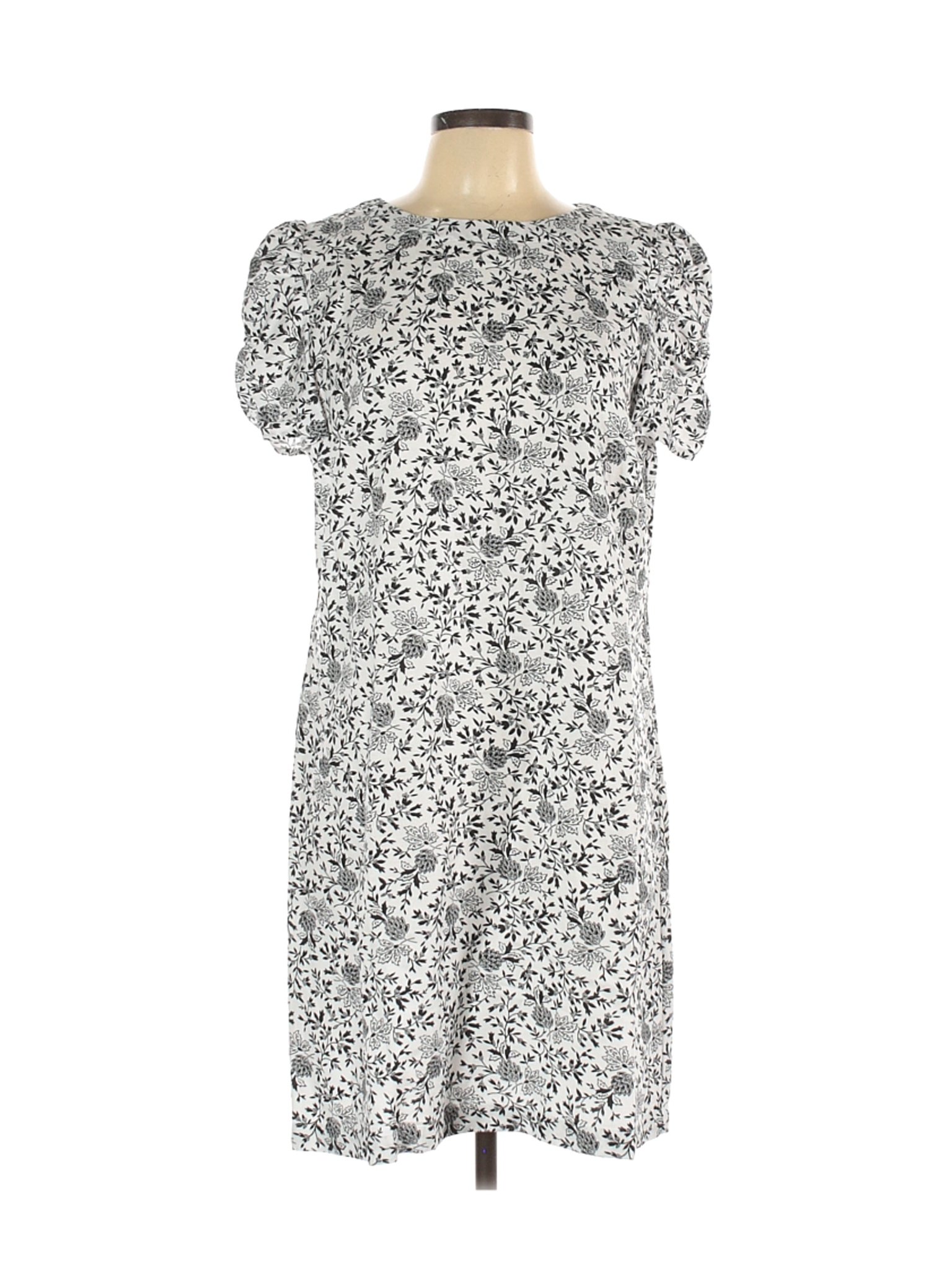 Ann Taylor LOFT Women White Casual Dress 12 | eBay