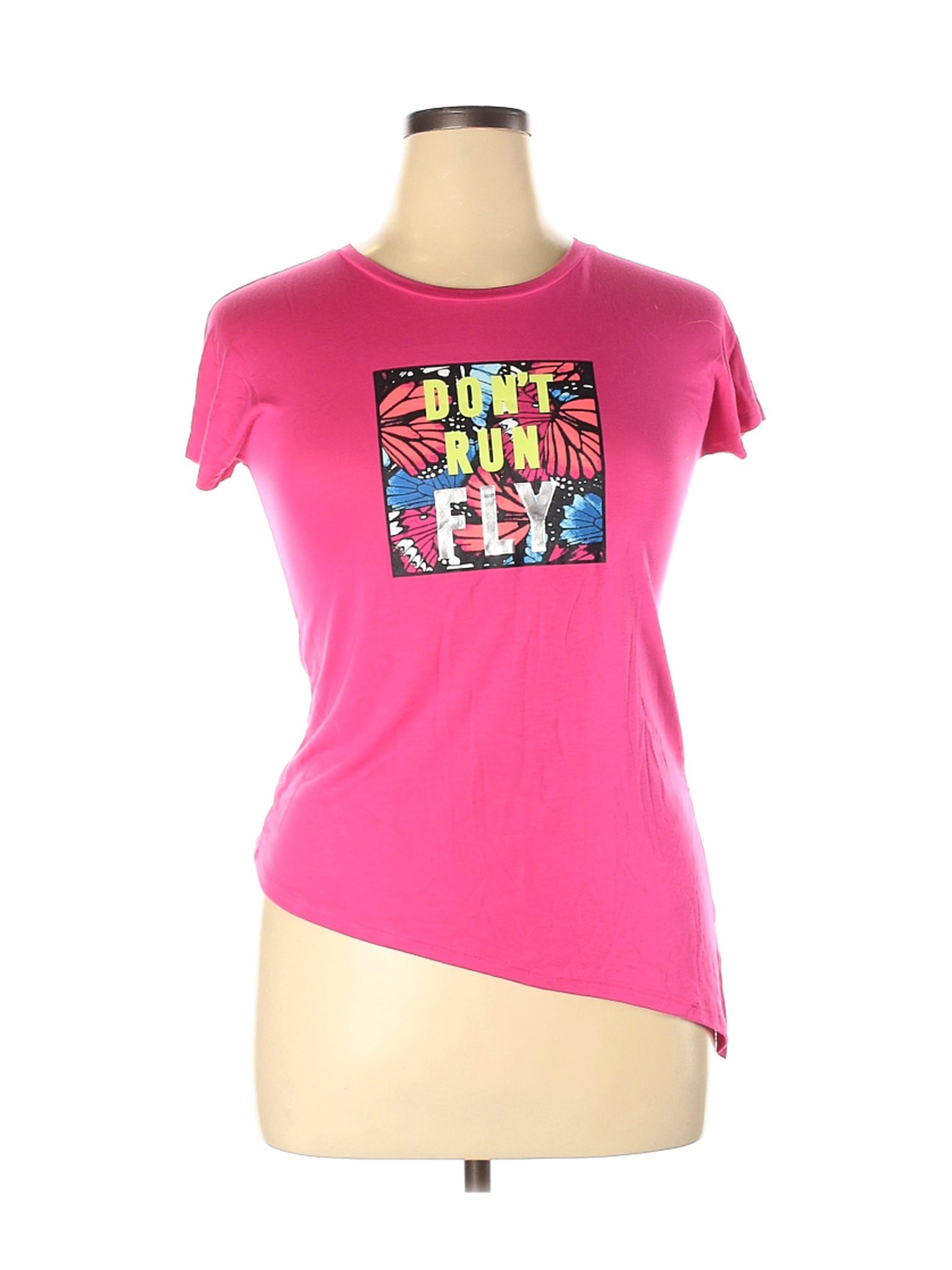 Athletic Works Women Pink Active T-Shirt XL | eBay