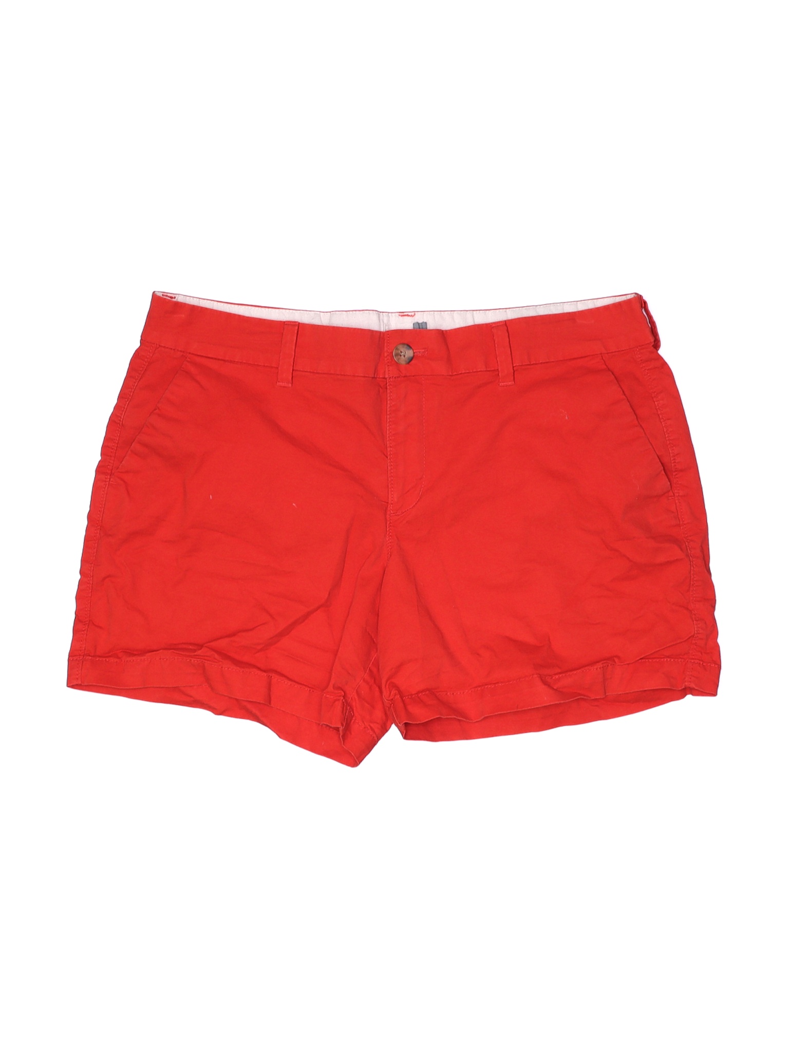 red khaki shorts