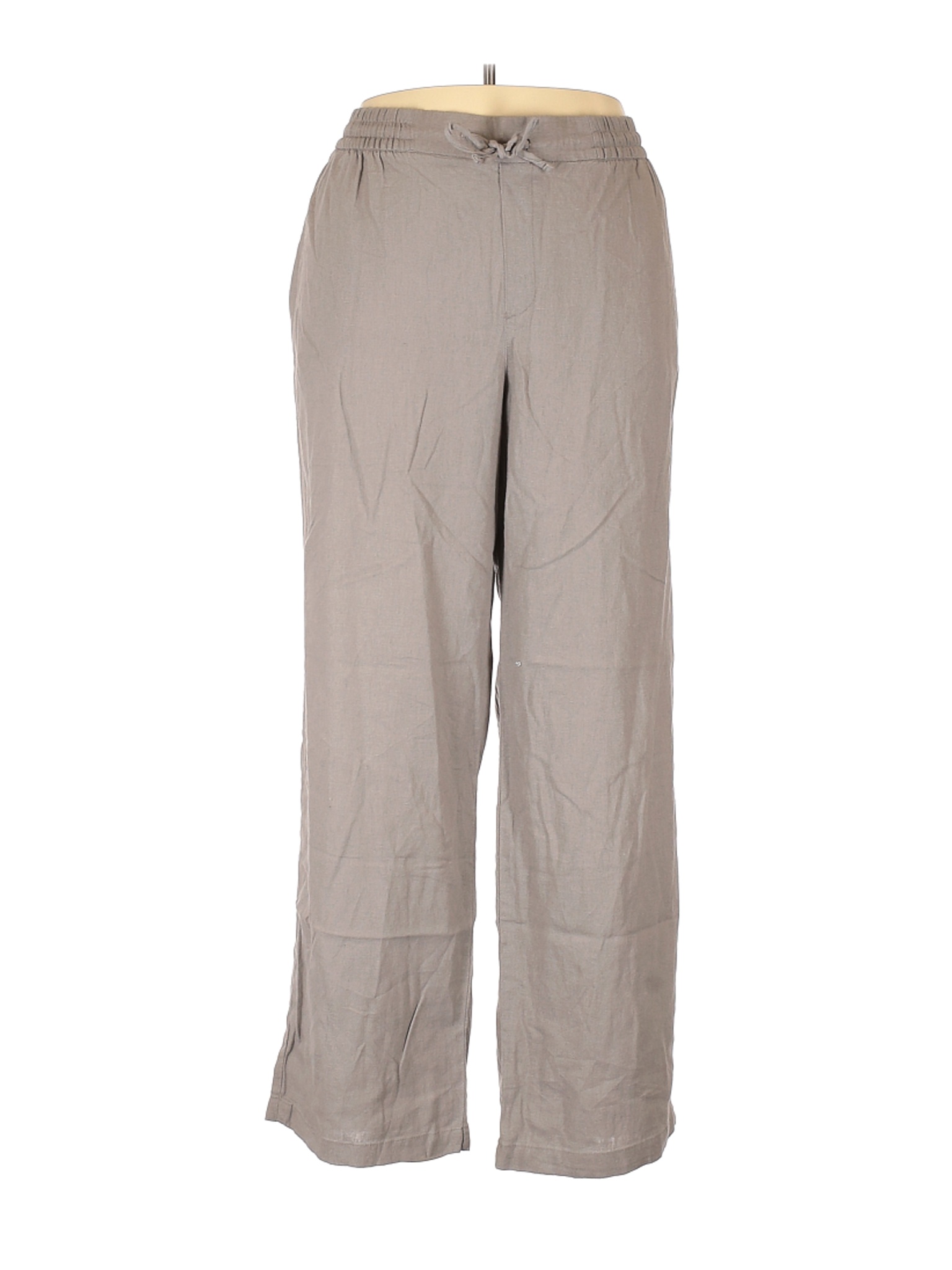 NWT Old Navy Women Gray Linen Pants XL | eBay