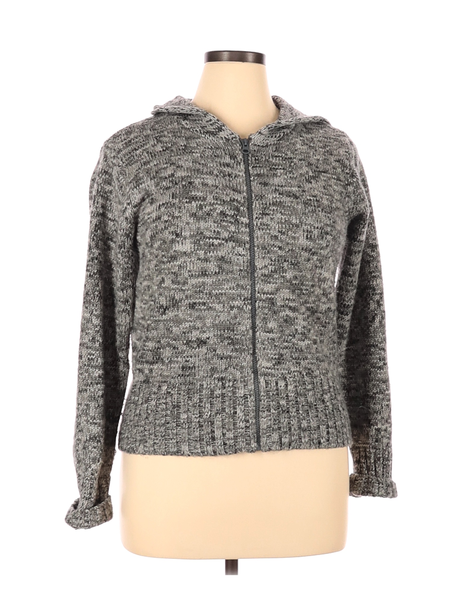 gray zip up hoodie womens