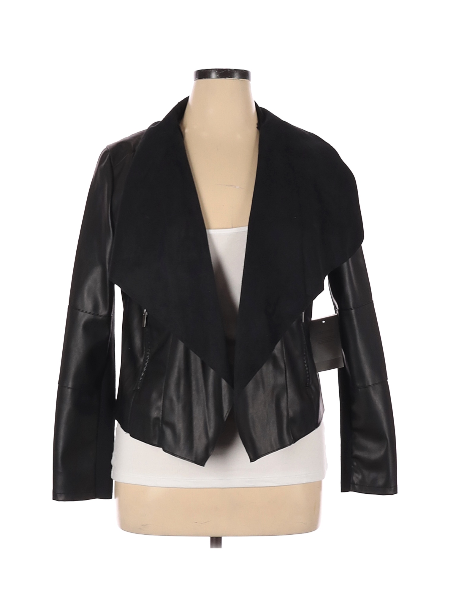 NWT Bagatelle Women Black Faux Leather Jacket XL | eBay