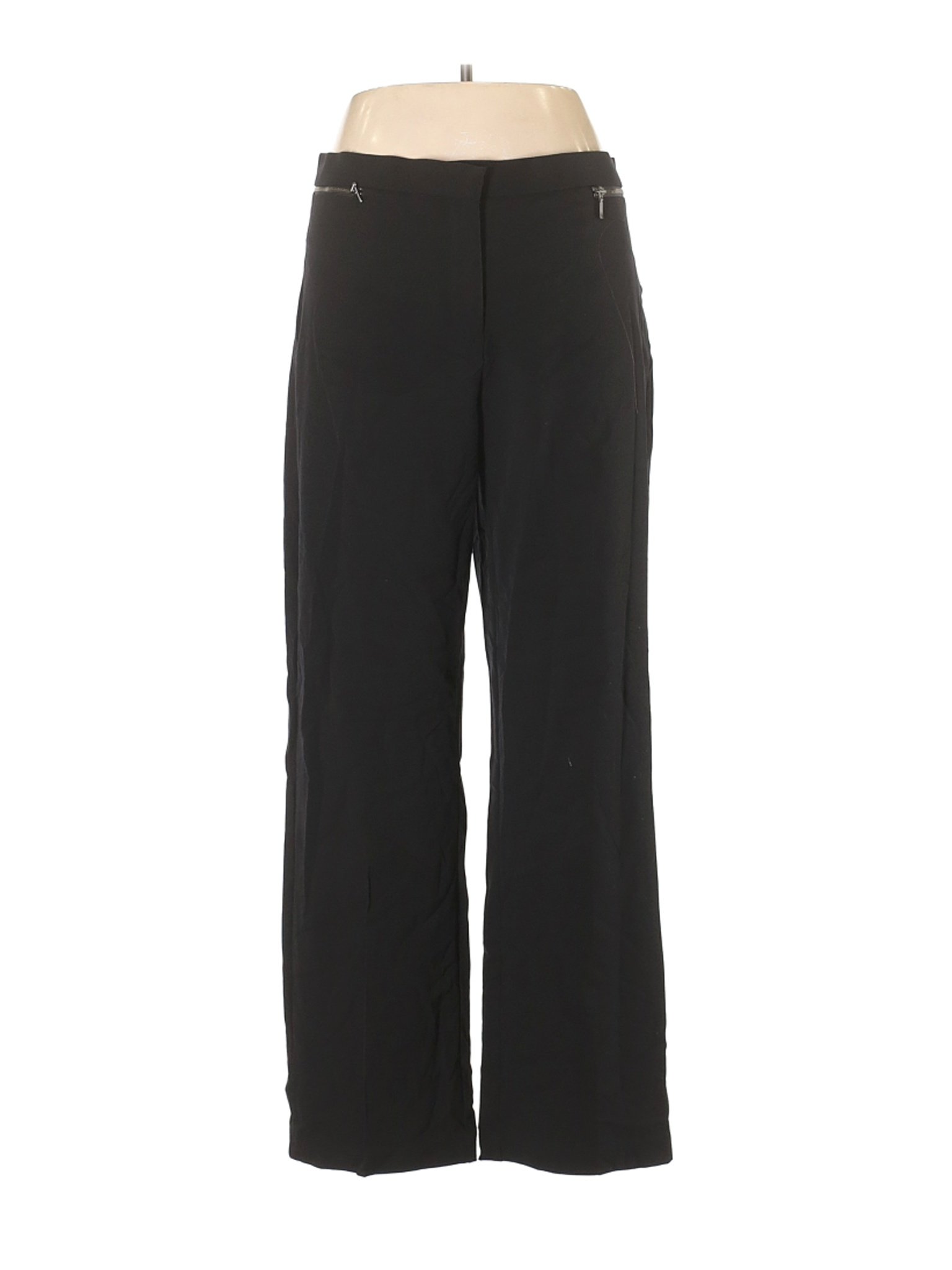 Sag Harbor Solid Black Dress Pants Size 12 - 80% off | thredUP
