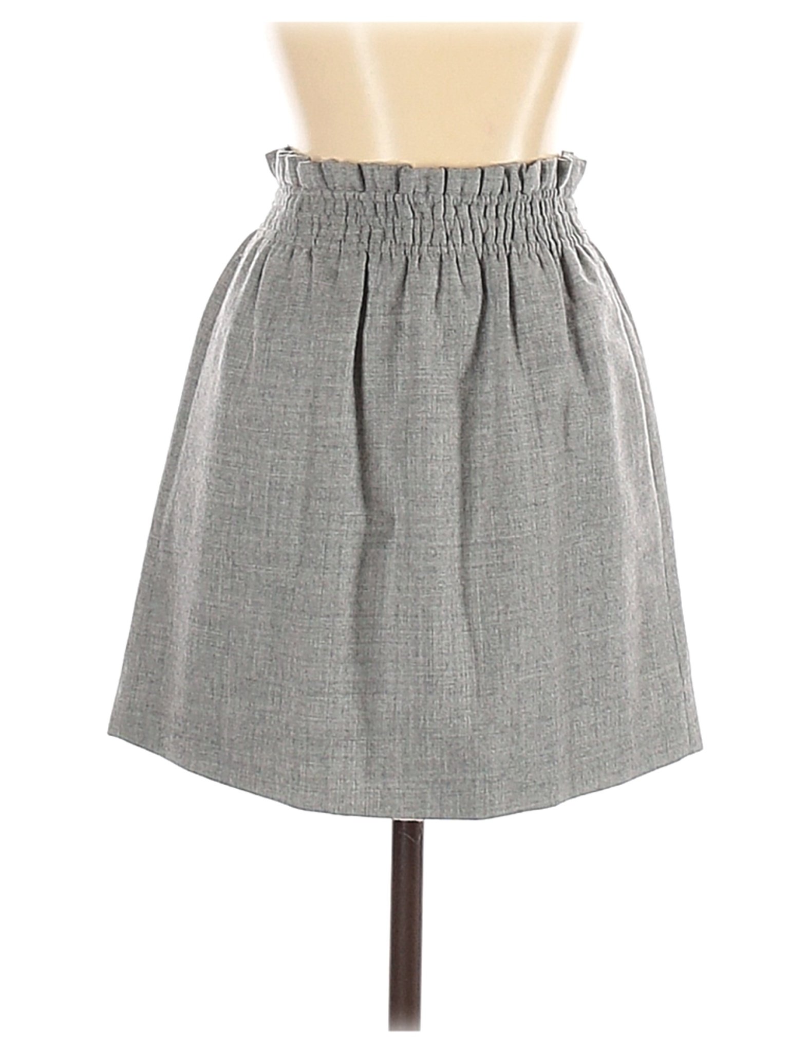 J.Crew Women Gray Wool Skirt 00 | eBay