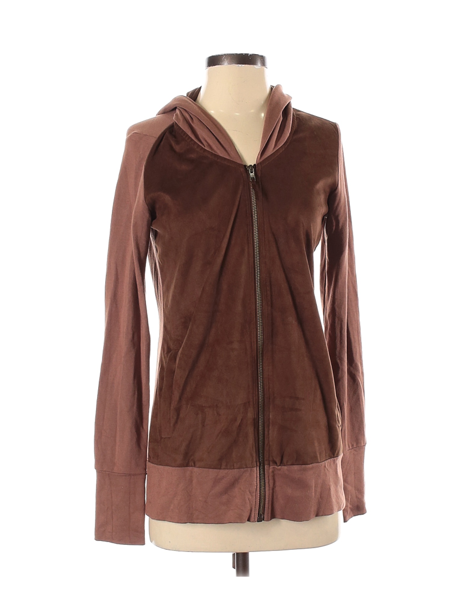 cheap brown zip up hoodie