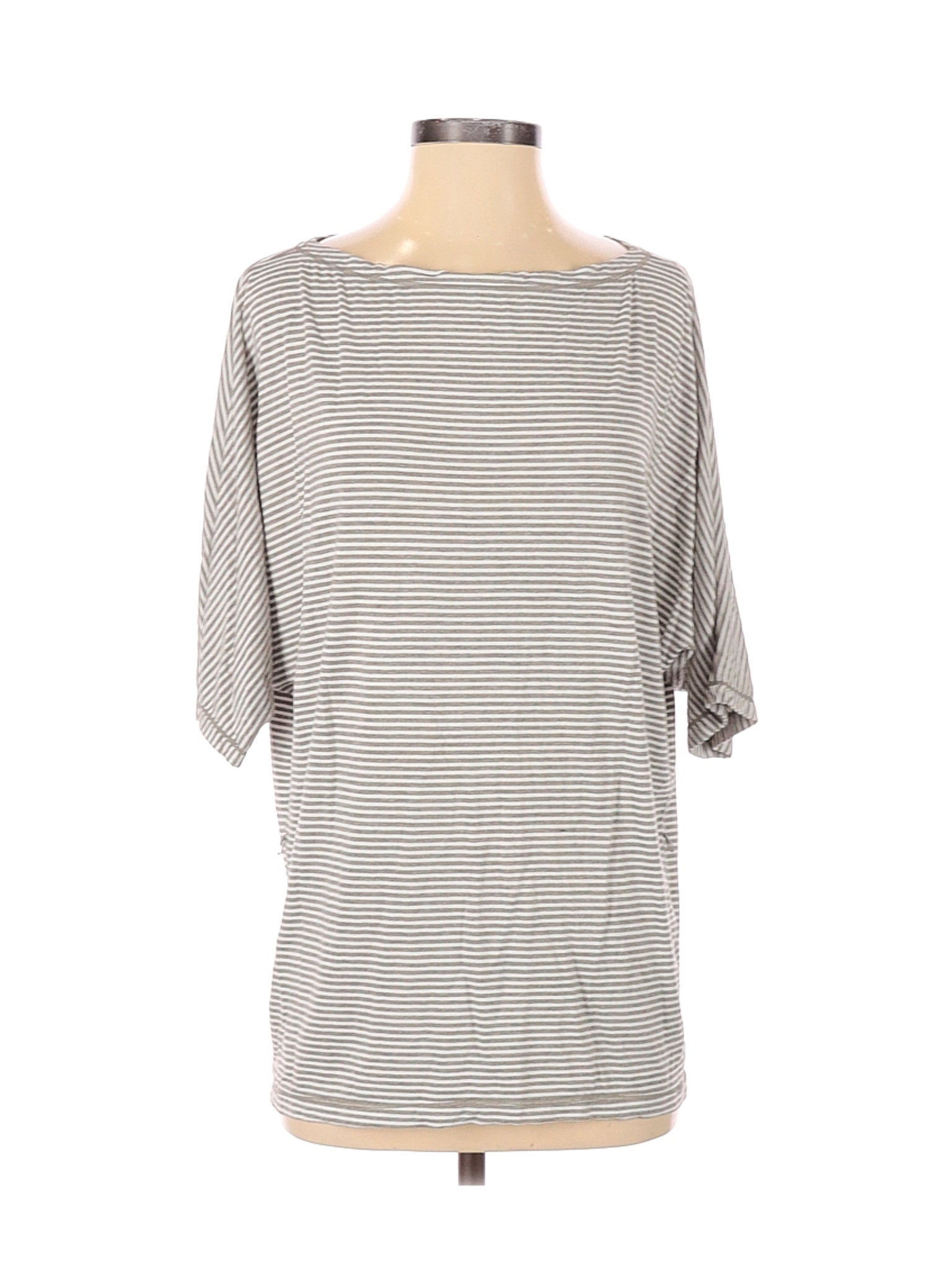 Max Studio Women Gray 3/4 Sleeve T-Shirt XS | eBay