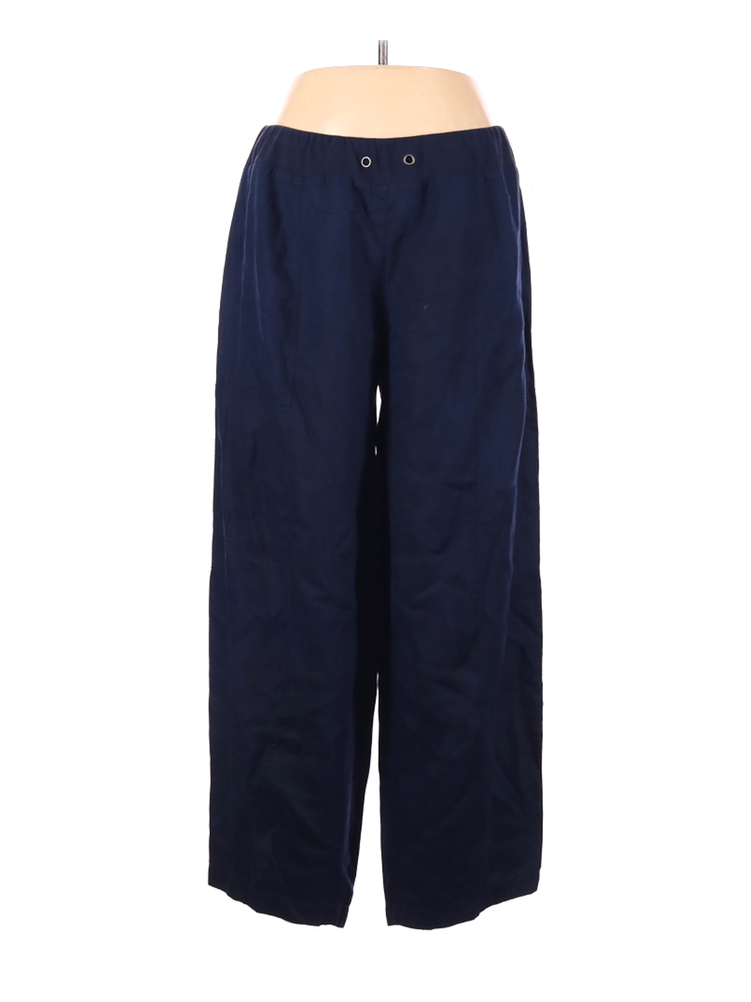 Eileen Fisher Women Blue Linen Pants L | eBay