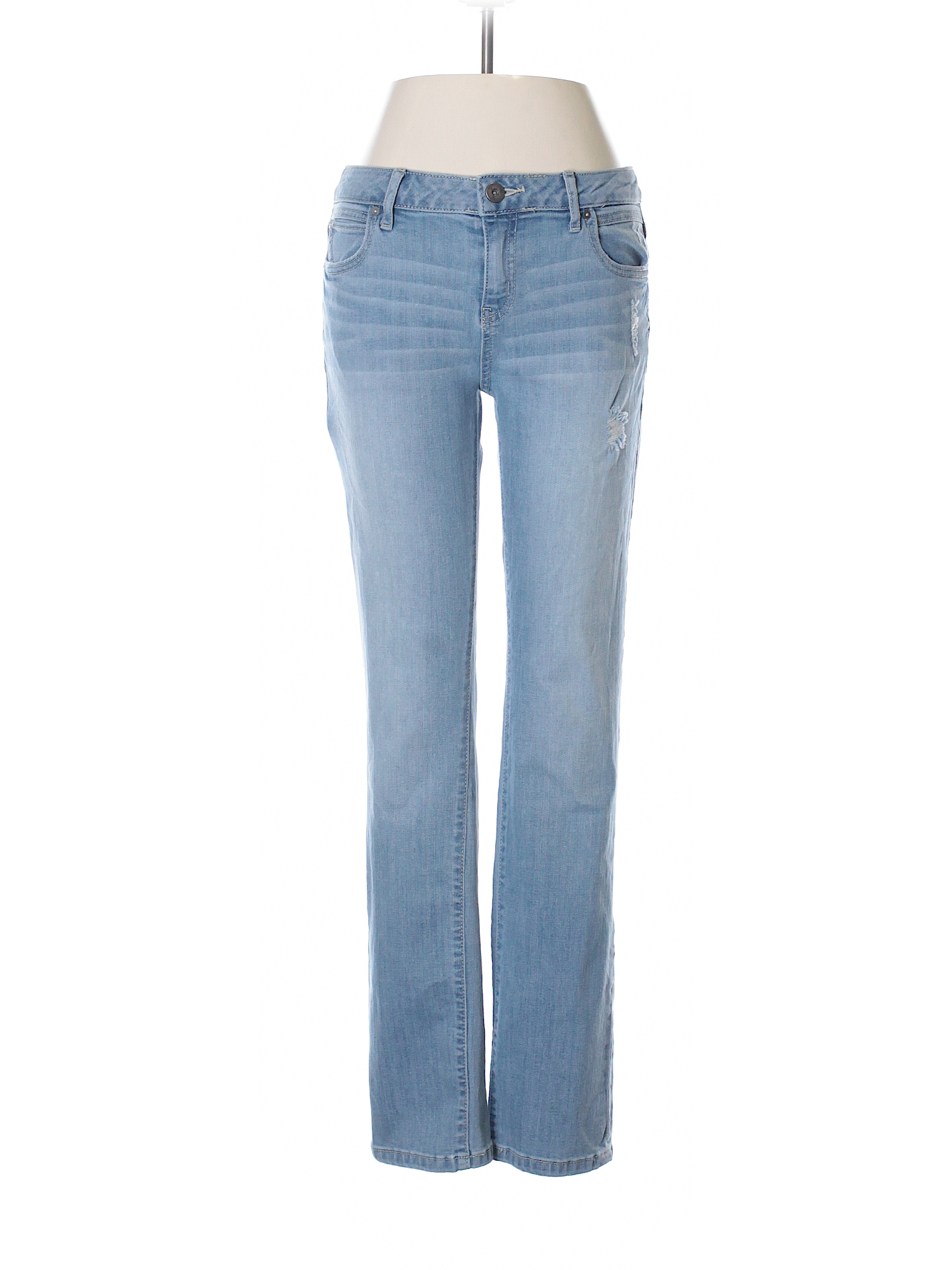 Simply Vera Vera Wang Solid Light Blue Jeans Size 4 - 75% off | thredUP