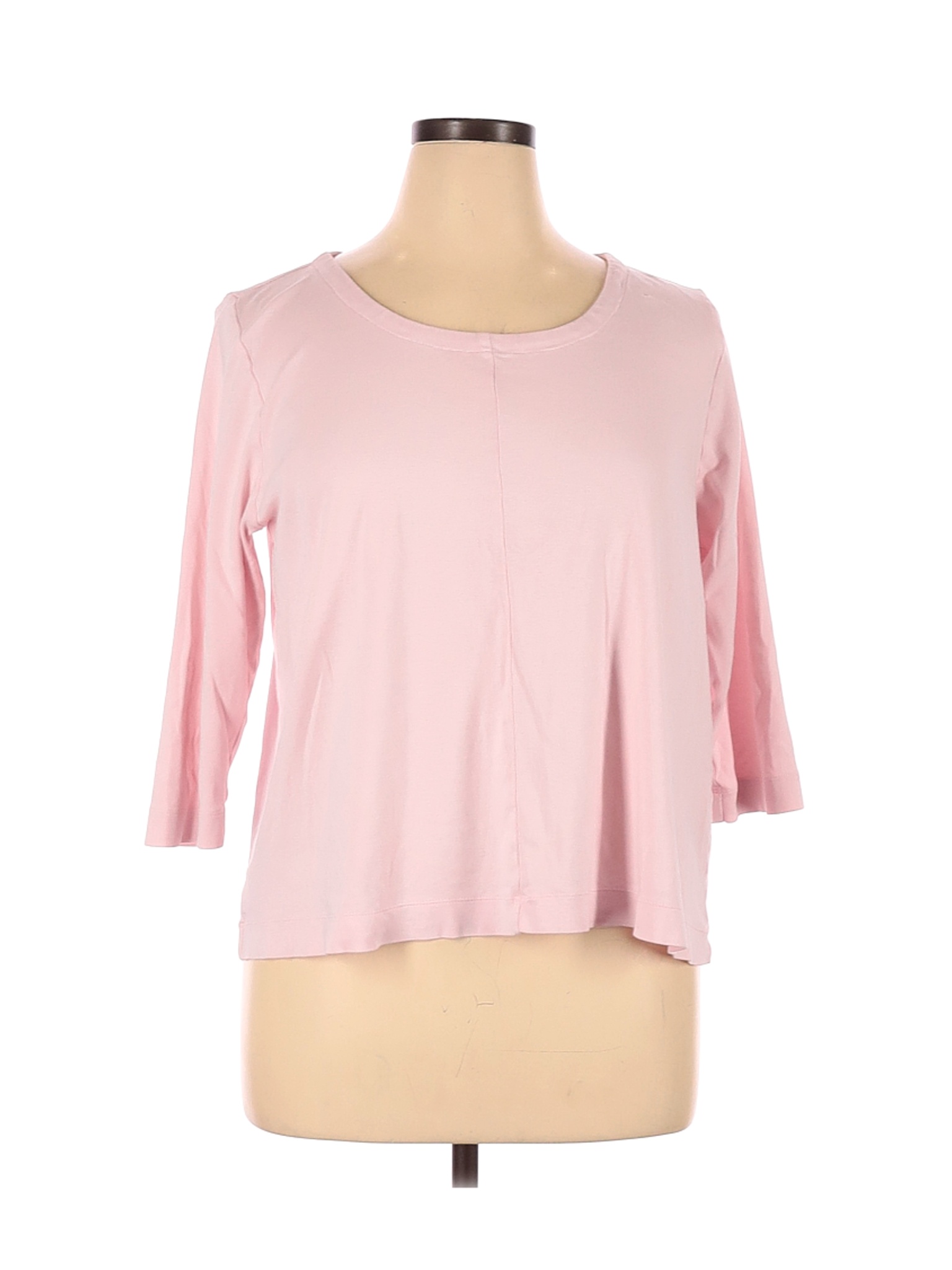 J.Jill Women Pink 3/4 Sleeve T-Shirt XL Petites | eBay