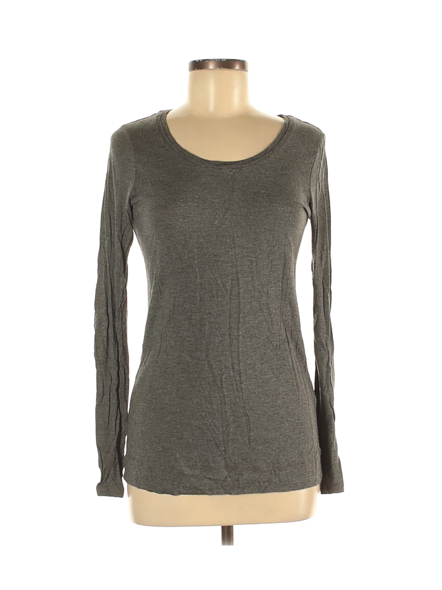 Simply Vera Vera Wang Women Gray Long Sleeve T-Shirt M | eBay