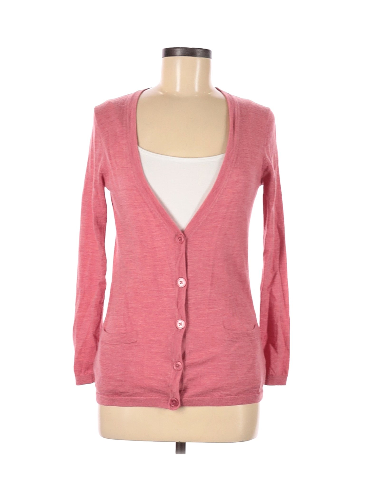 Talbots Women Pink Wool Cardigan S Petites | eBay